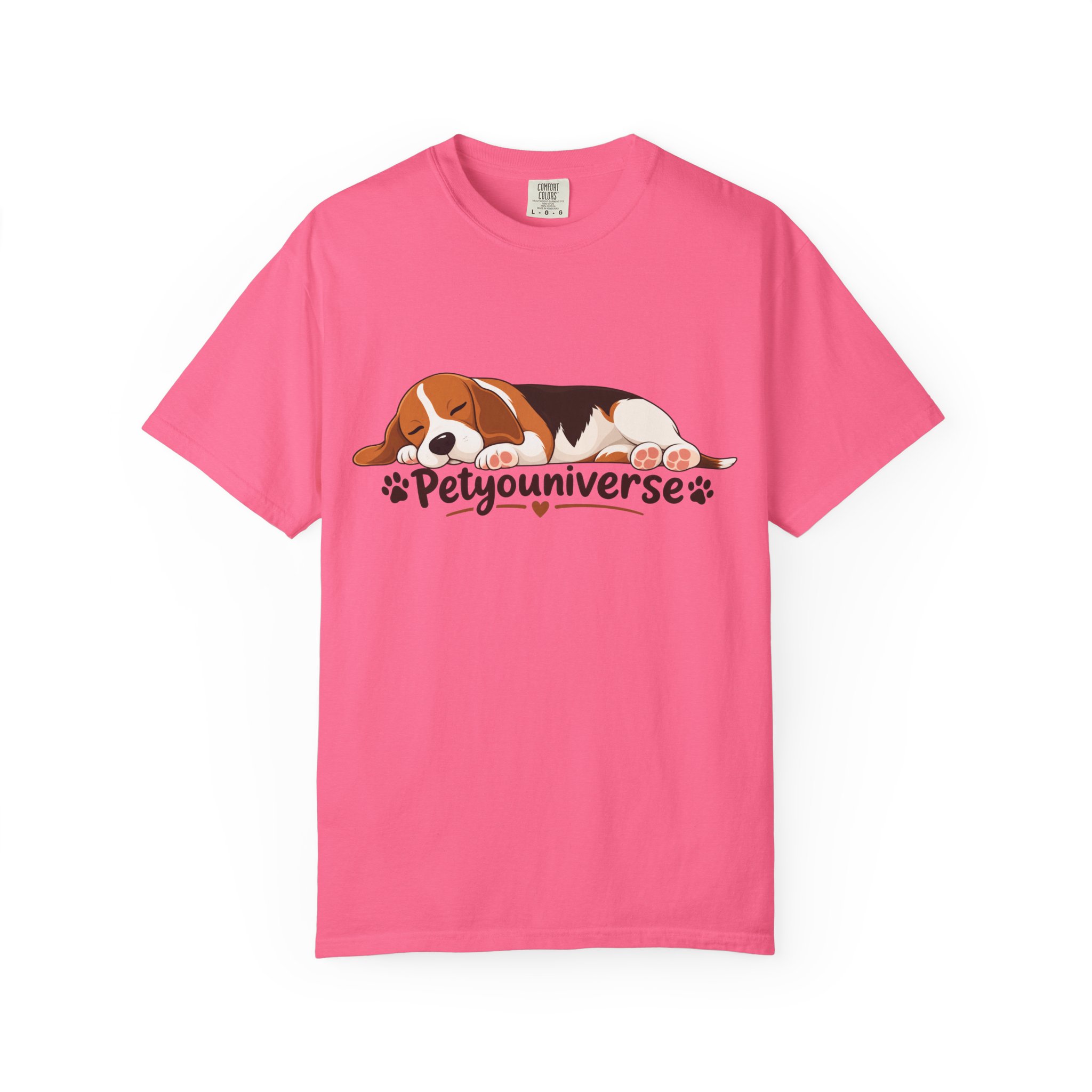 Sleeping Beagle T-Shirt — Cute "PetYoUniverse" Dog Graphic Tee - Image 109