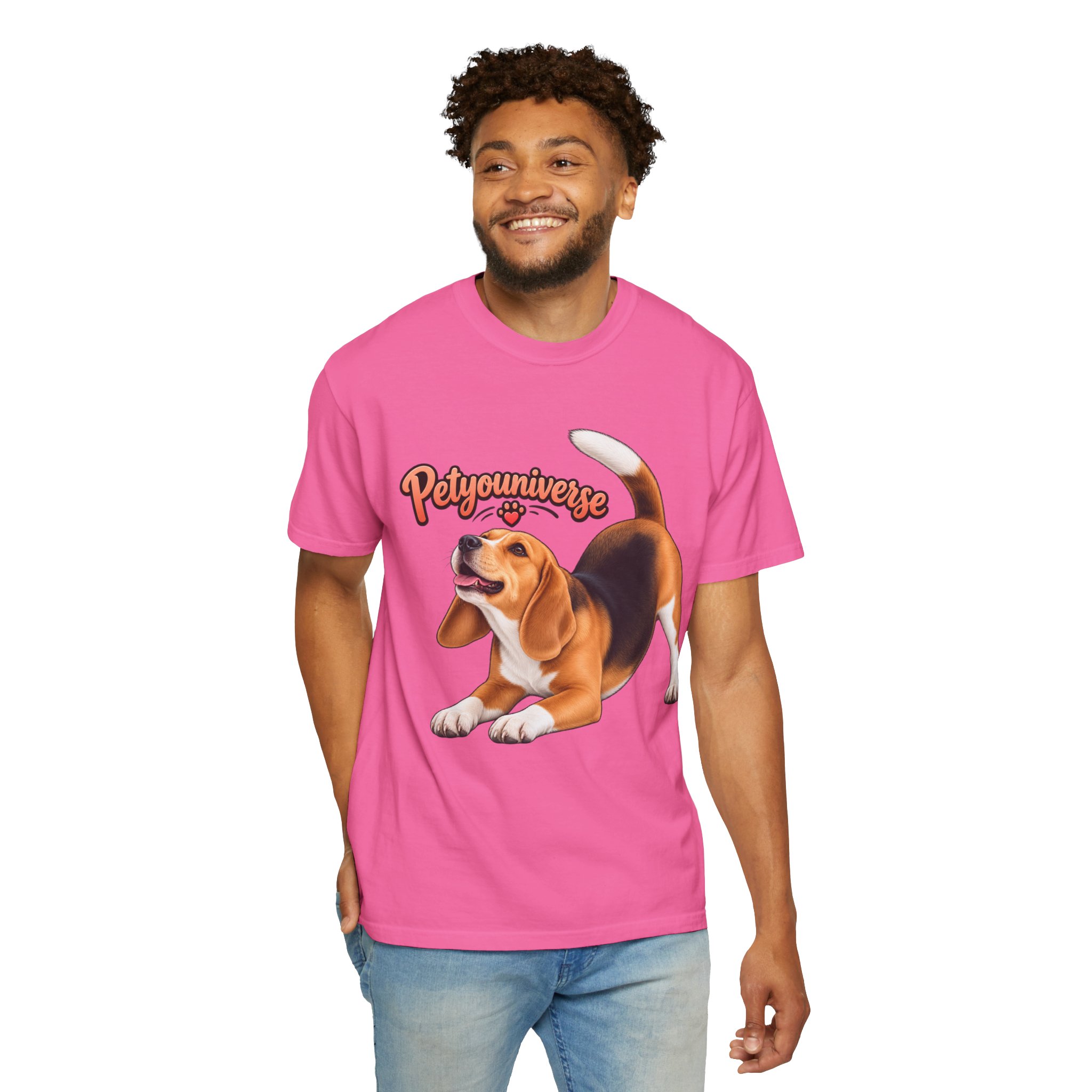 Beagle Playtime T-Shirt — "PetYoUniverse" Graphic Tee for Dog Lovers - Image 106