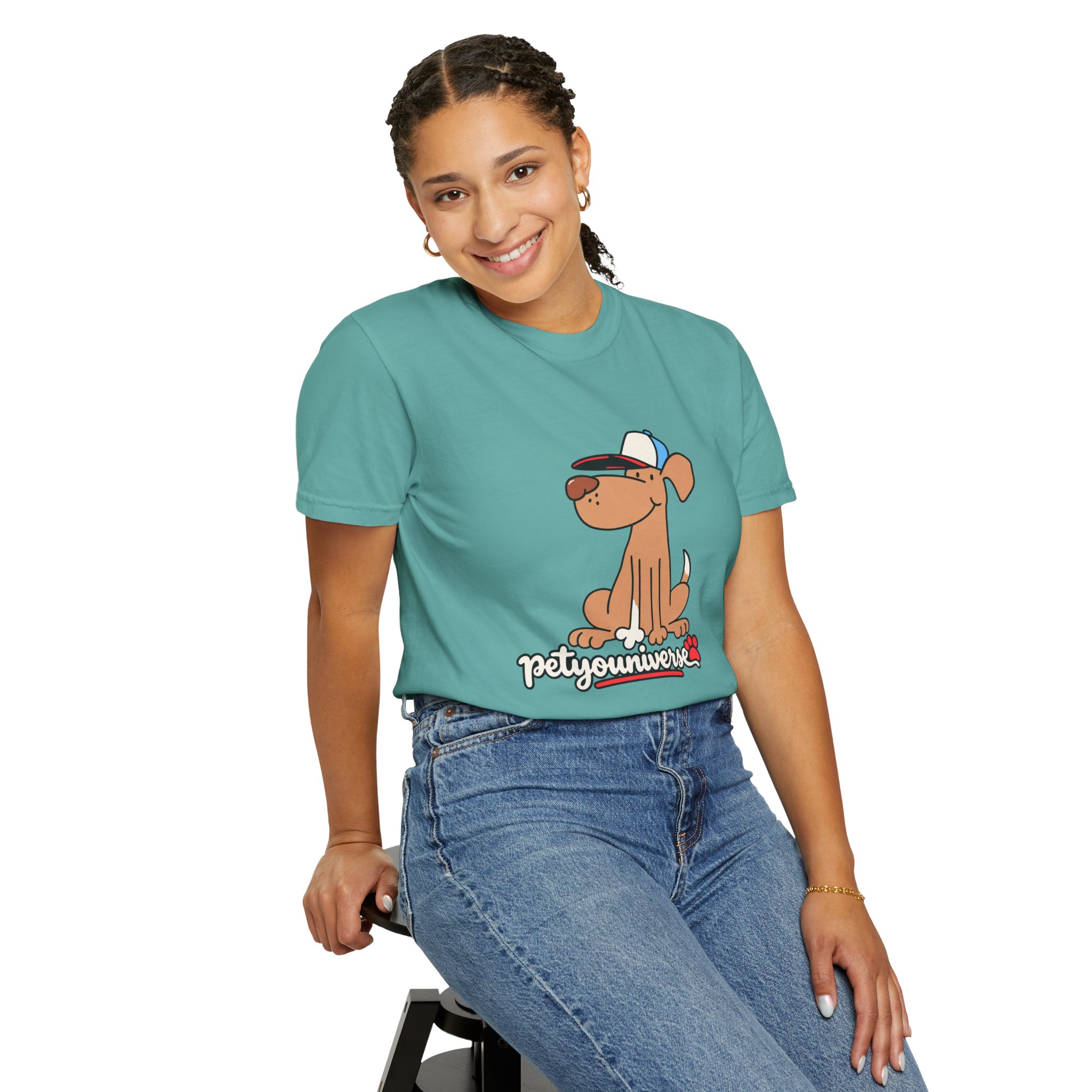 Dog Cartoon Tee — "PetYoUniverse" Puppy Graphic T-Shirt - Image 96