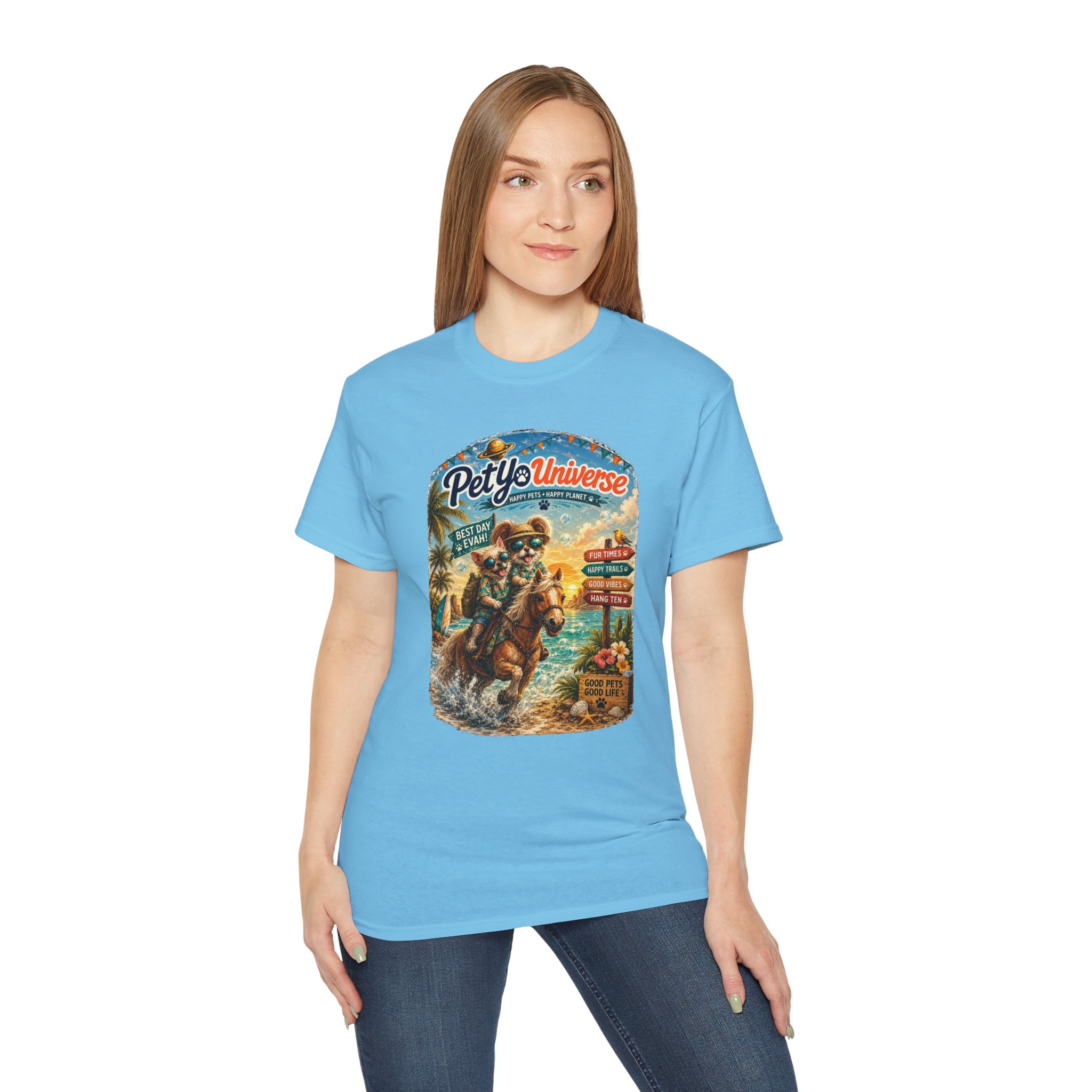 T-Shirt — PetYoUniverse Camping Cat Graphic Tee - Image 47