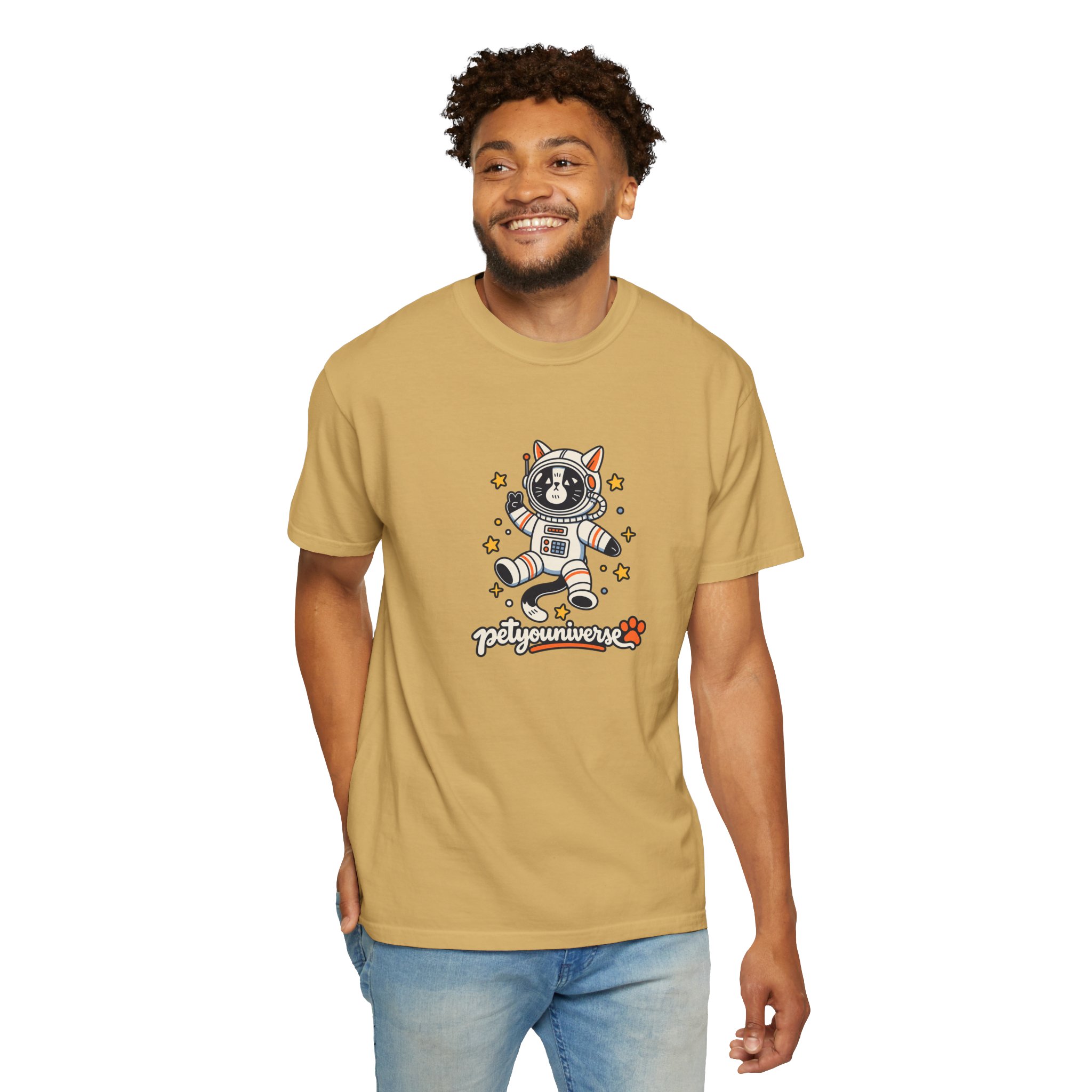 Astronaut Dog T-Shirt — 'PetYoUniverse' Cute Space Pup Tee - Image 16