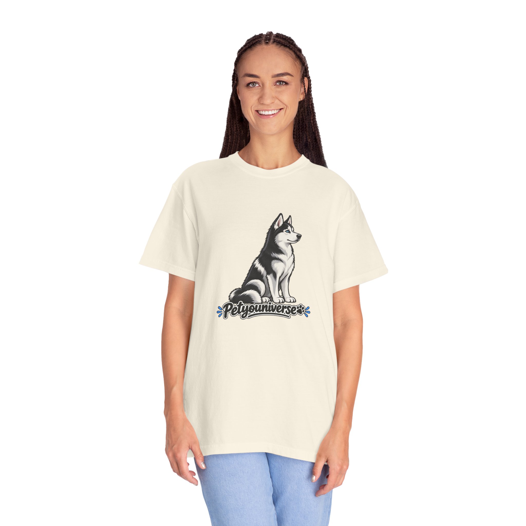 Husky Graphic T-Shirt — 'PetYoUniverse' Retro Dog Tee - Image 14