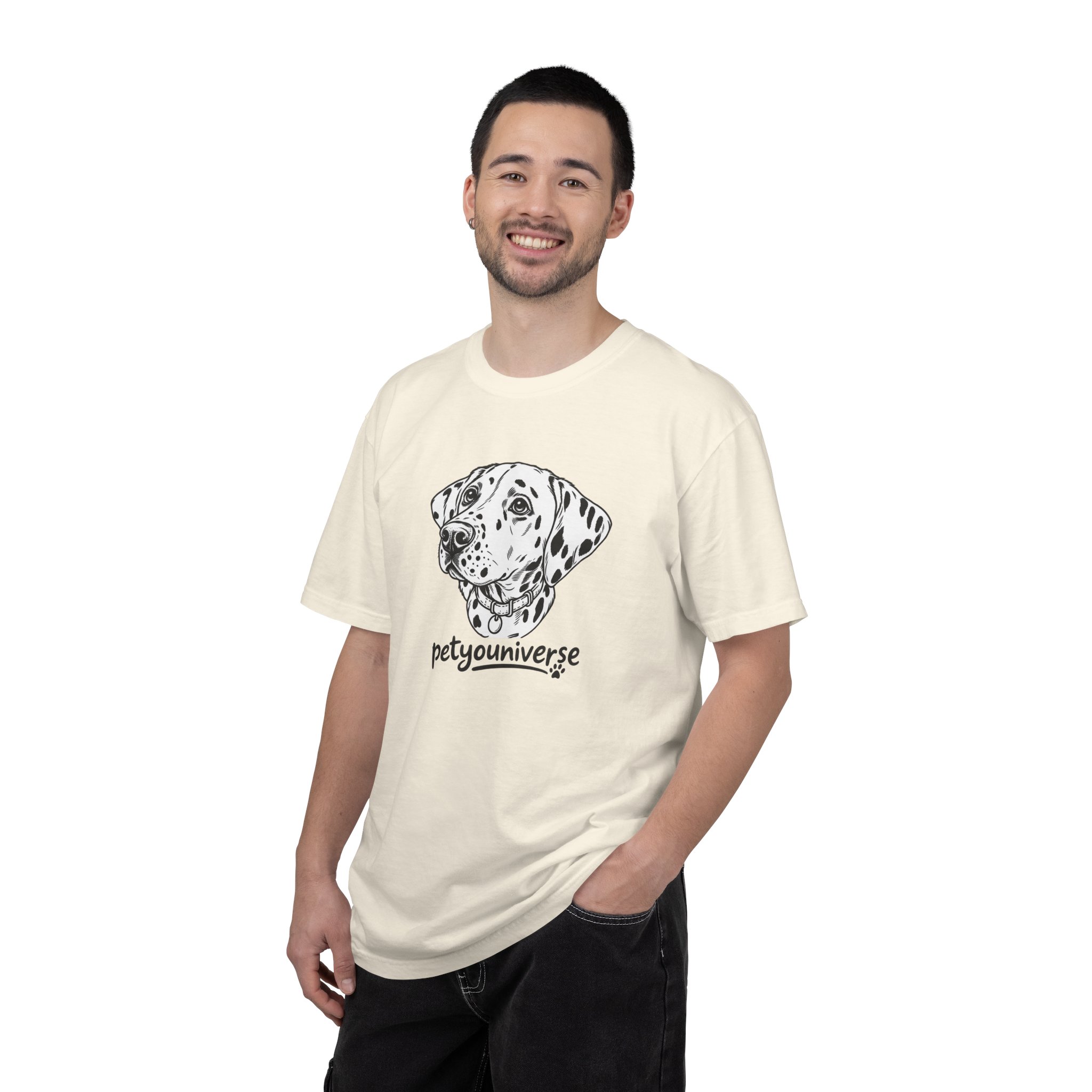 Dalmatian Portrait T-Shirt — "PetYoUniverse" Graphic Tee - Image 4