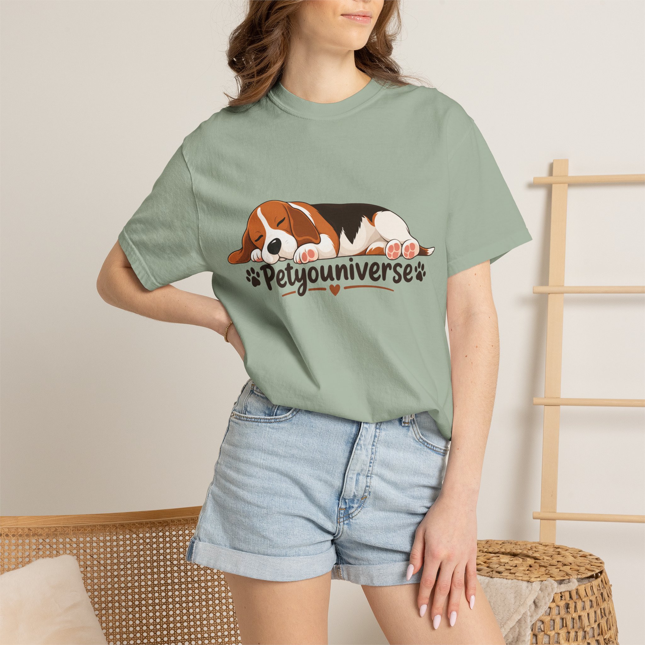 Sleeping Beagle T-Shirt — Cute "PetYoUniverse" Dog Graphic Tee - Image 56