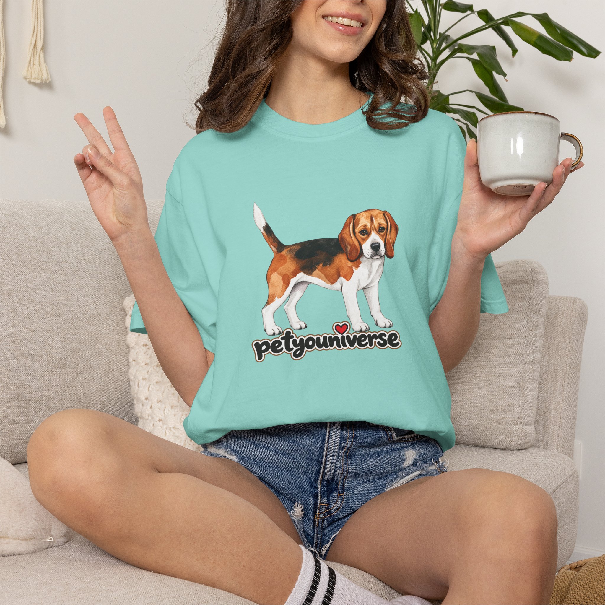 Beagle PetYoUniverse Graphic T-Shirt — Cute Dog Lover Tee - Image 75