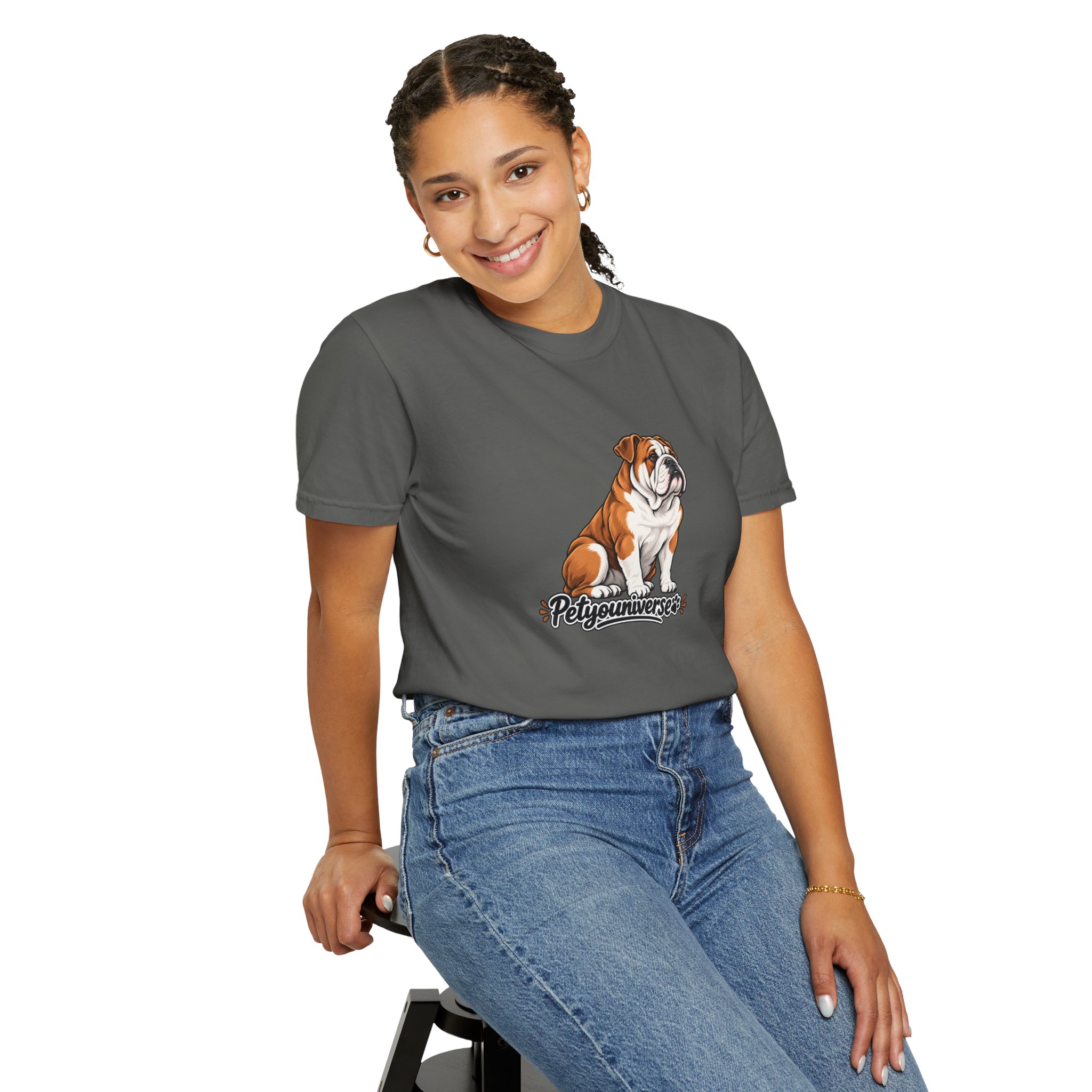 Bulldog Graphic T-Shirt — "PetYoUniverse" Cute Dog Tee for Pet Lovers - Image 69