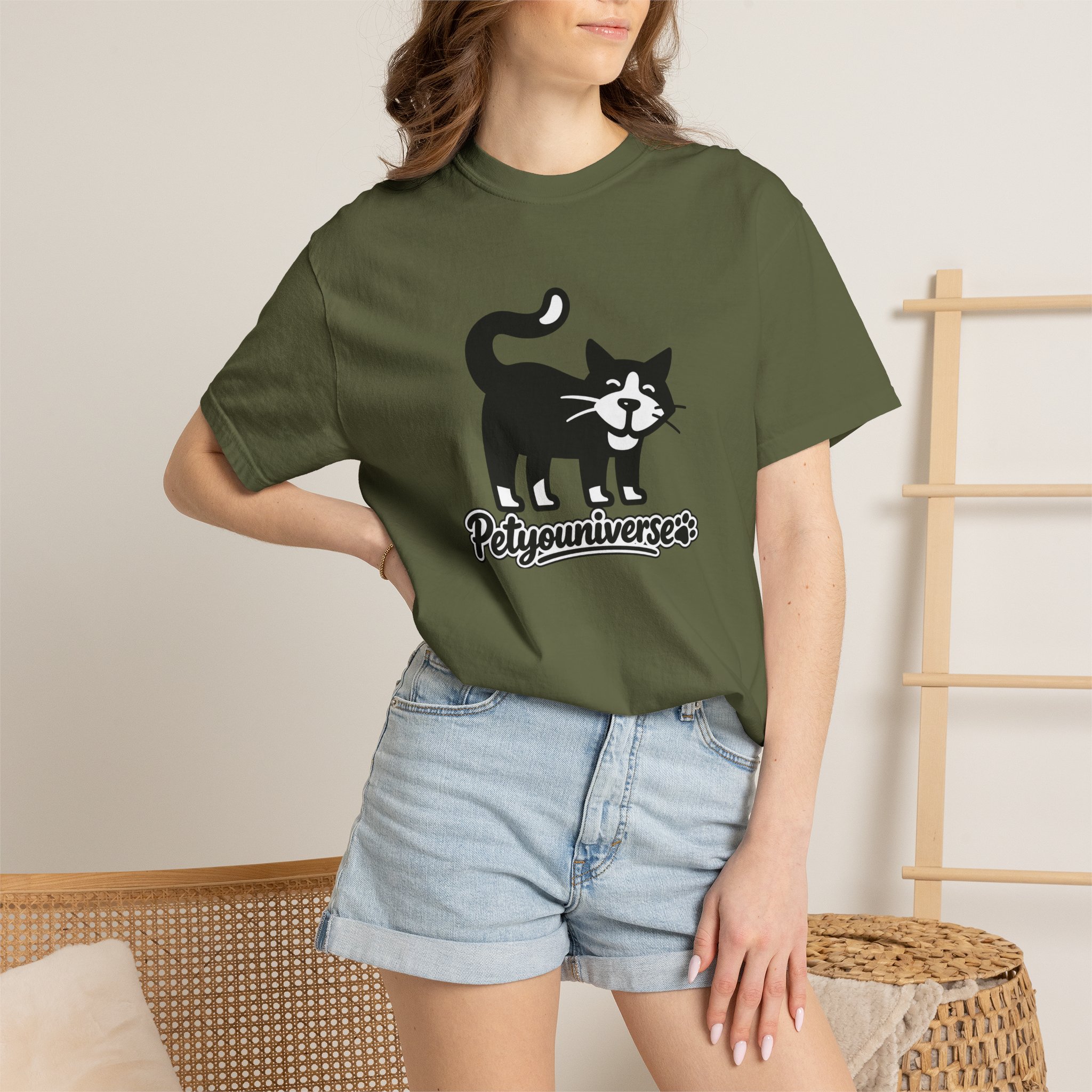 PetYouUniverse Cat Graphic T-Shirt — Vintage Cat Logo Tee - Image 56