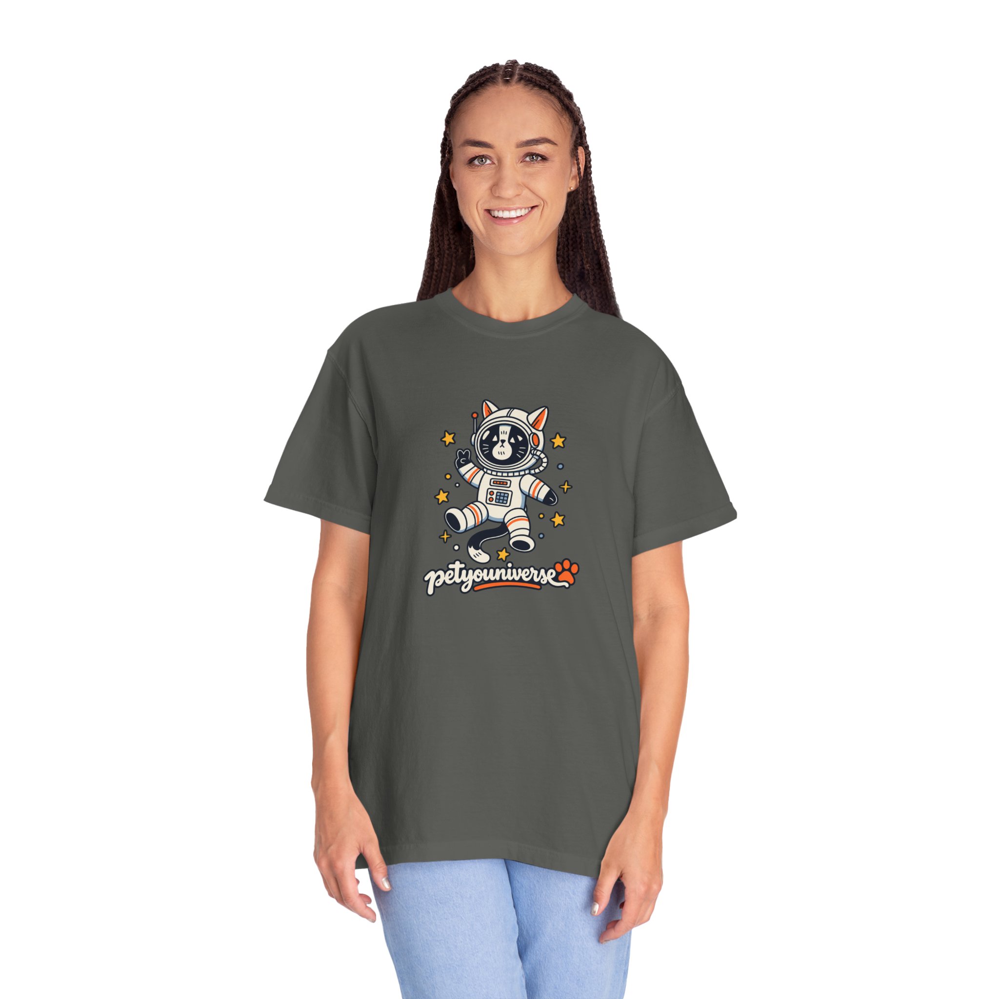 Astronaut Dog T-Shirt — 'PetYoUniverse' Cute Space Pup Tee - Image 41