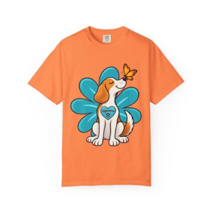 Beagle & Butterfly Graphic T-Shirt