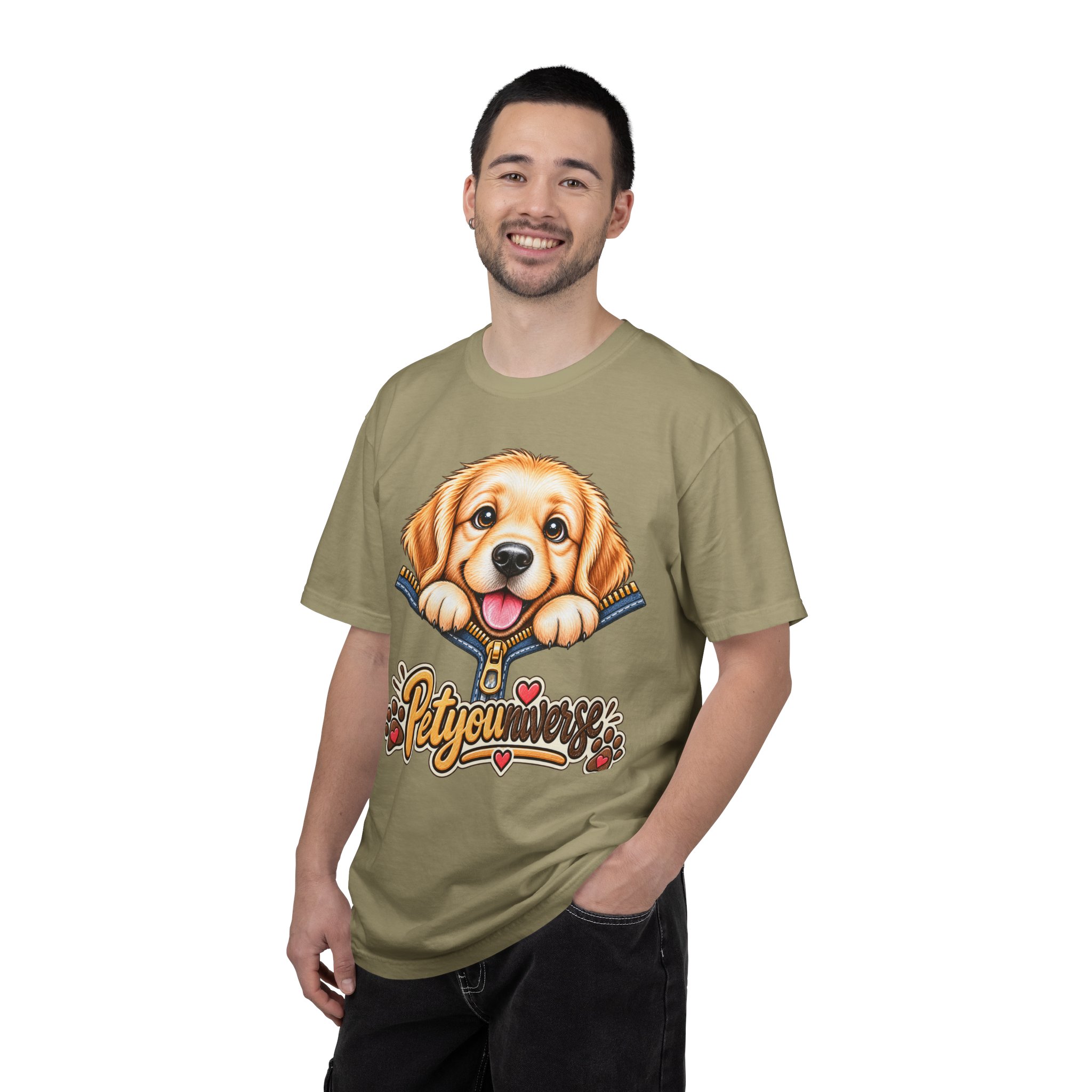 Golden Retriever Puppy "PetYoUniverse" T-Shirt - Image 31