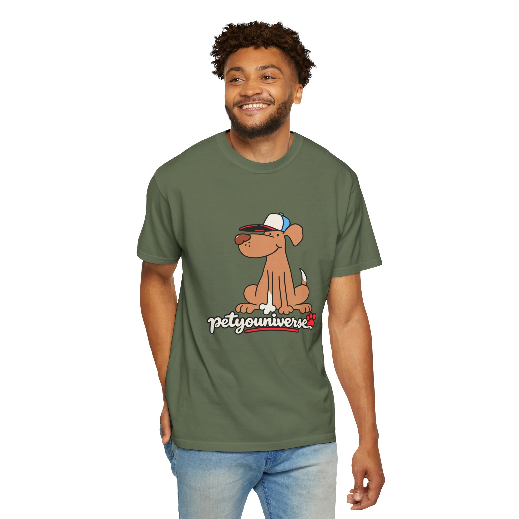 Dog Cartoon Tee — "PetYoUniverse" Puppy Graphic T-Shirt - Image 61