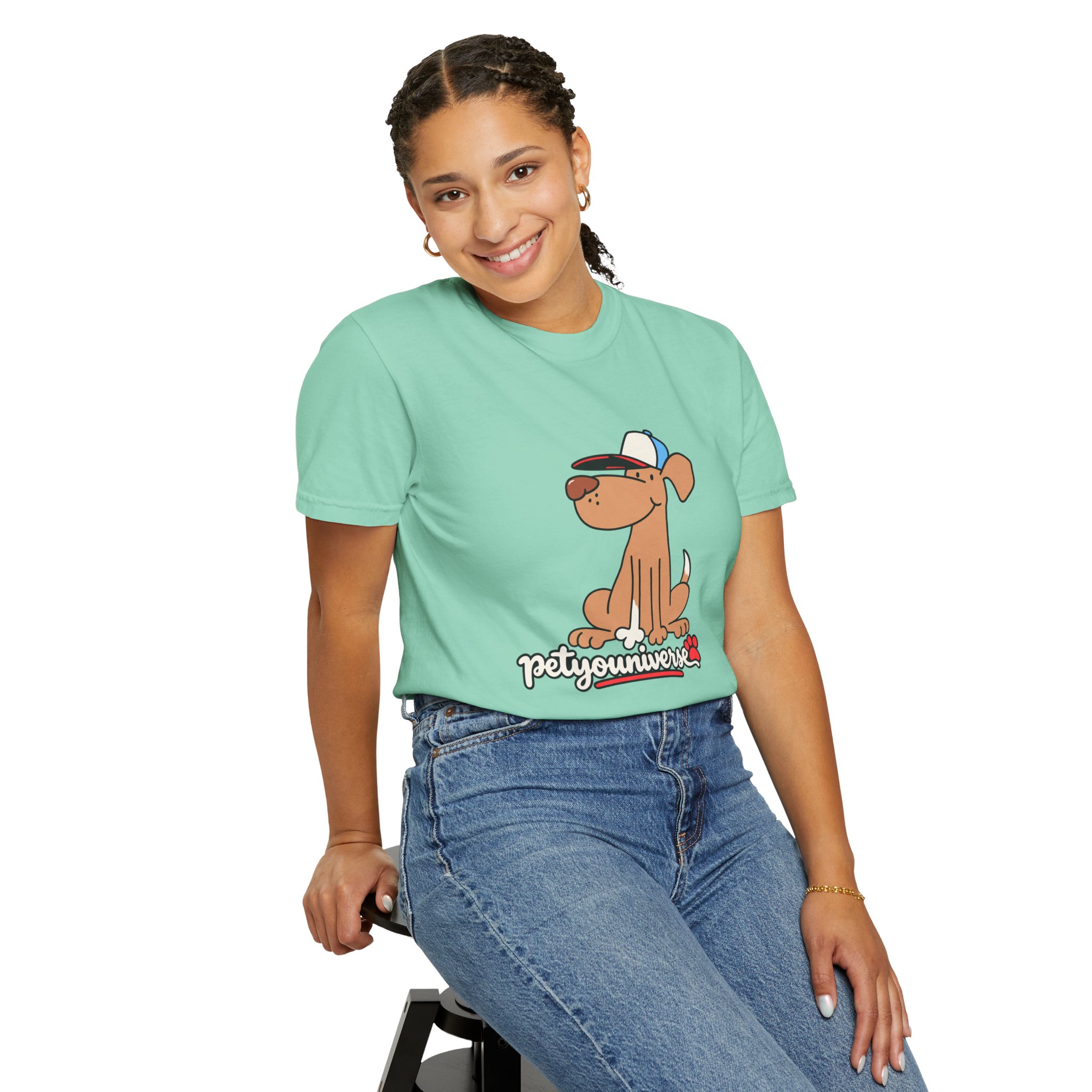 Dog Cartoon Tee — "PetYoUniverse" Puppy Graphic T-Shirt - Image 78