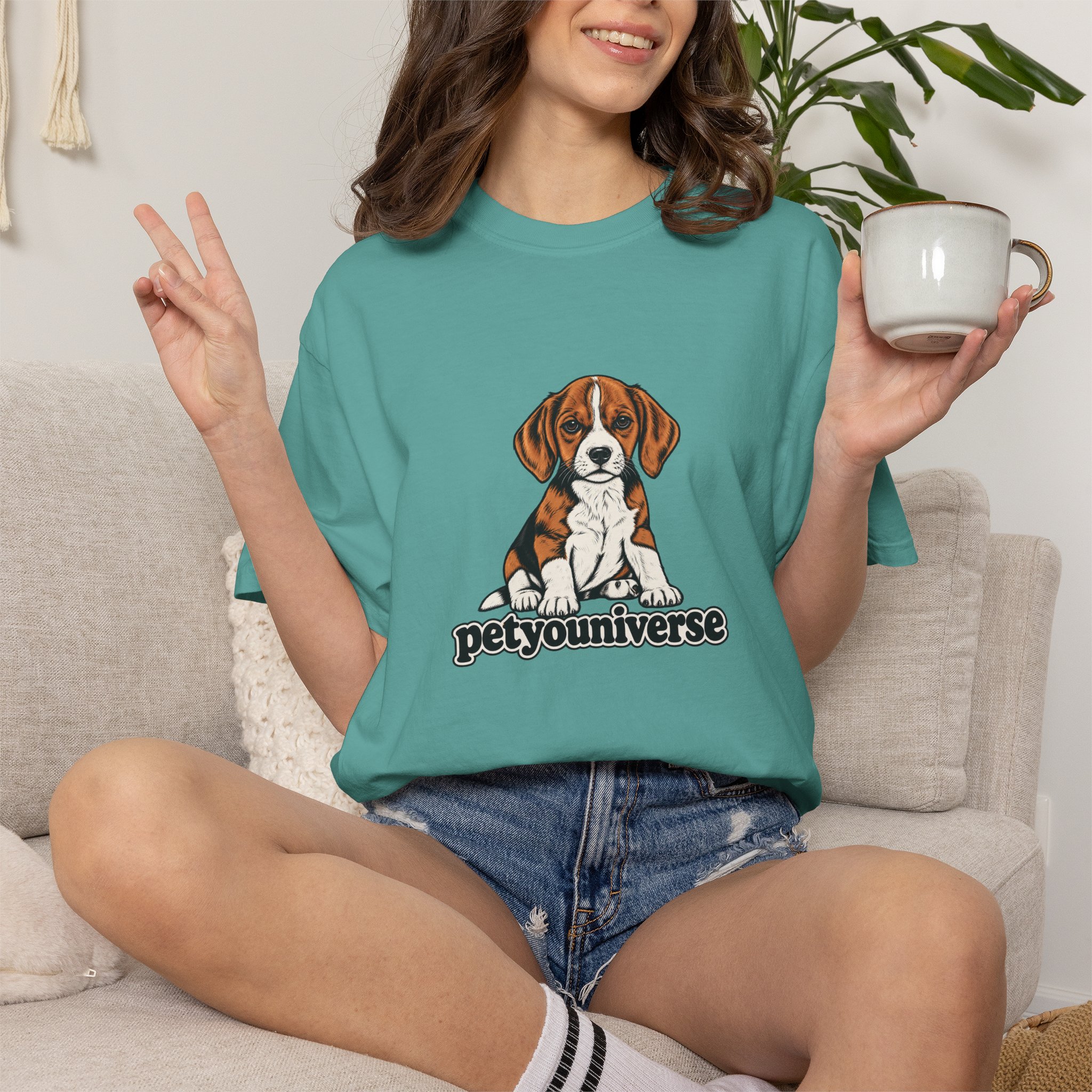 Beagle Puppy Tee — "PetYoUniverse" Graphic T-Shirt - Image 66