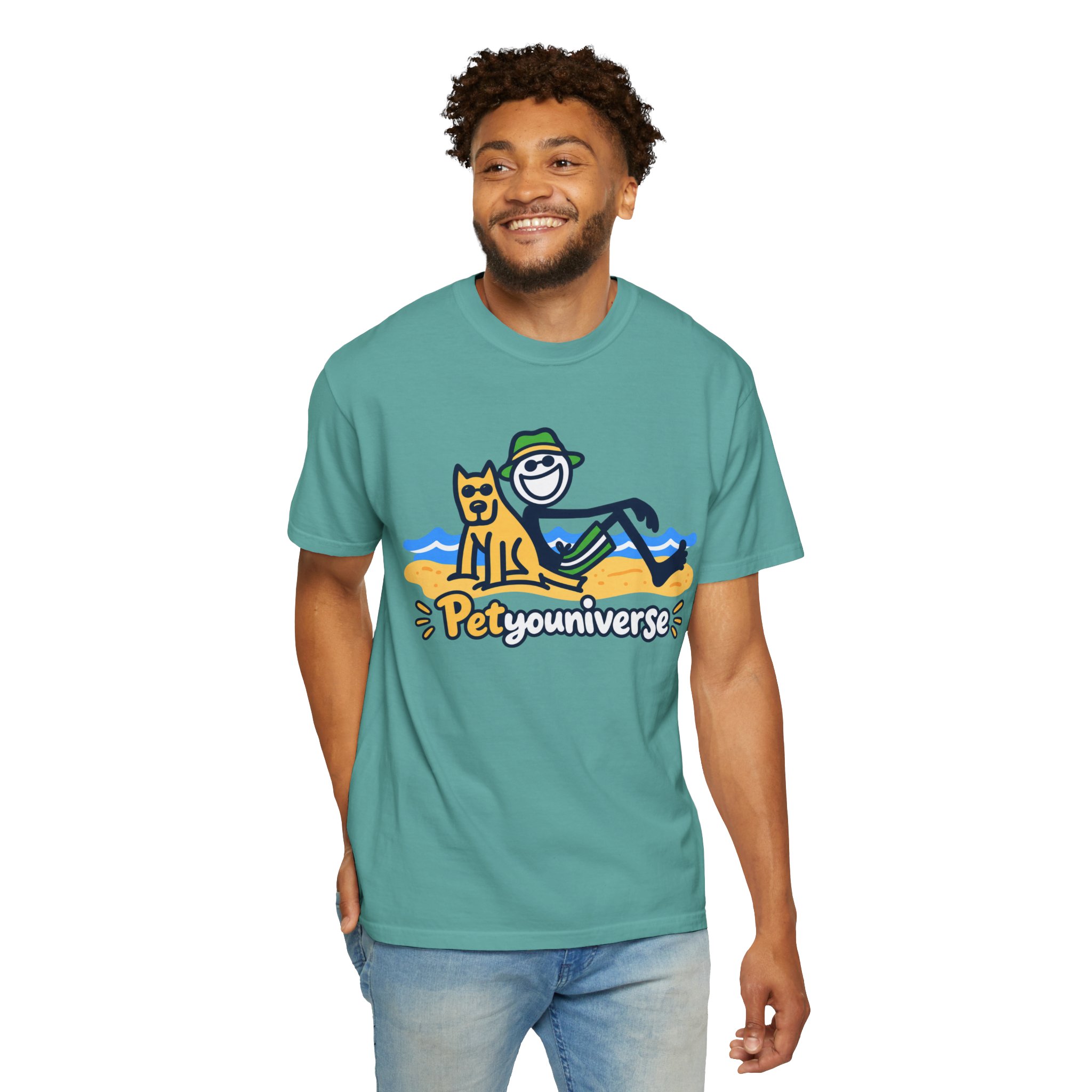 PetYouUniverse Beach Tee — Cute Dog & Owner Graphic T-Shirt - Image 78