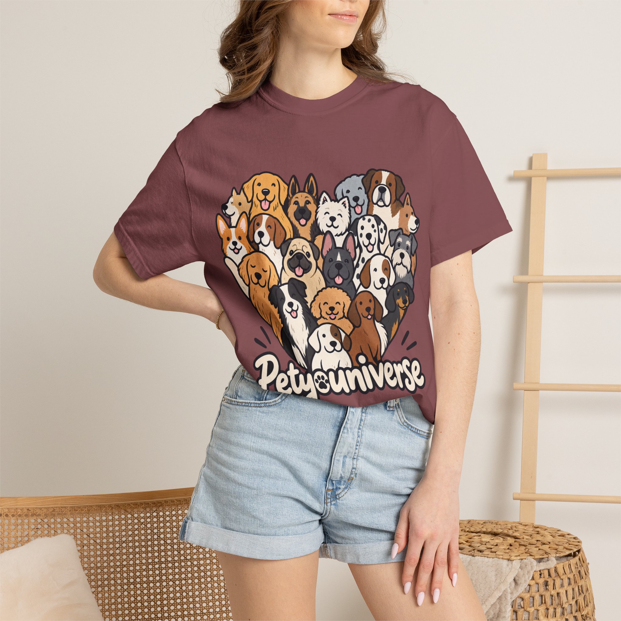 Dog Lover Cartoon T-Shirt — "Pety Universe" Graphic Tee - Image 12