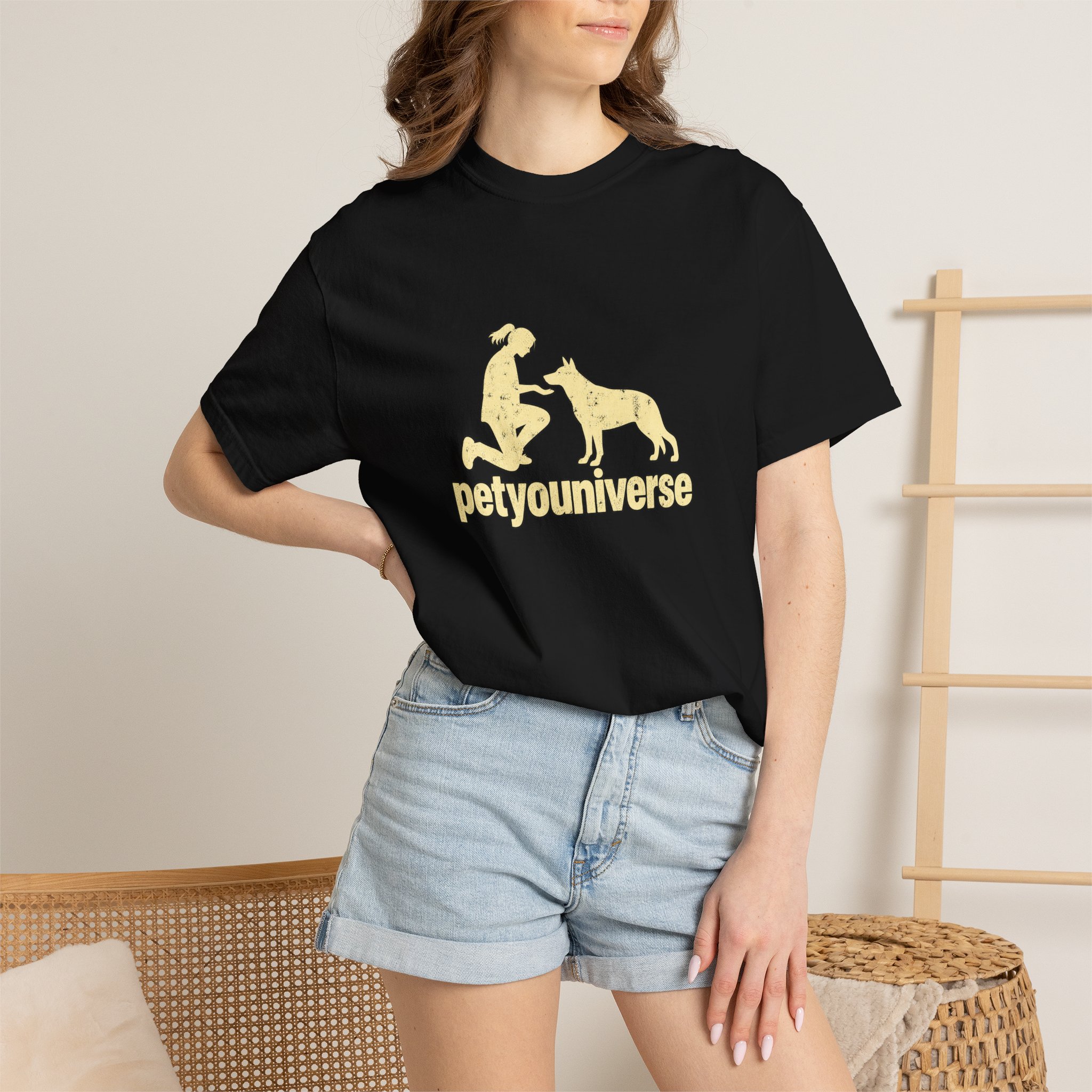 PetYoUniverse Dog Lover T-Shirt — Retro Paw & Pet Silhouette Tee - Image 83