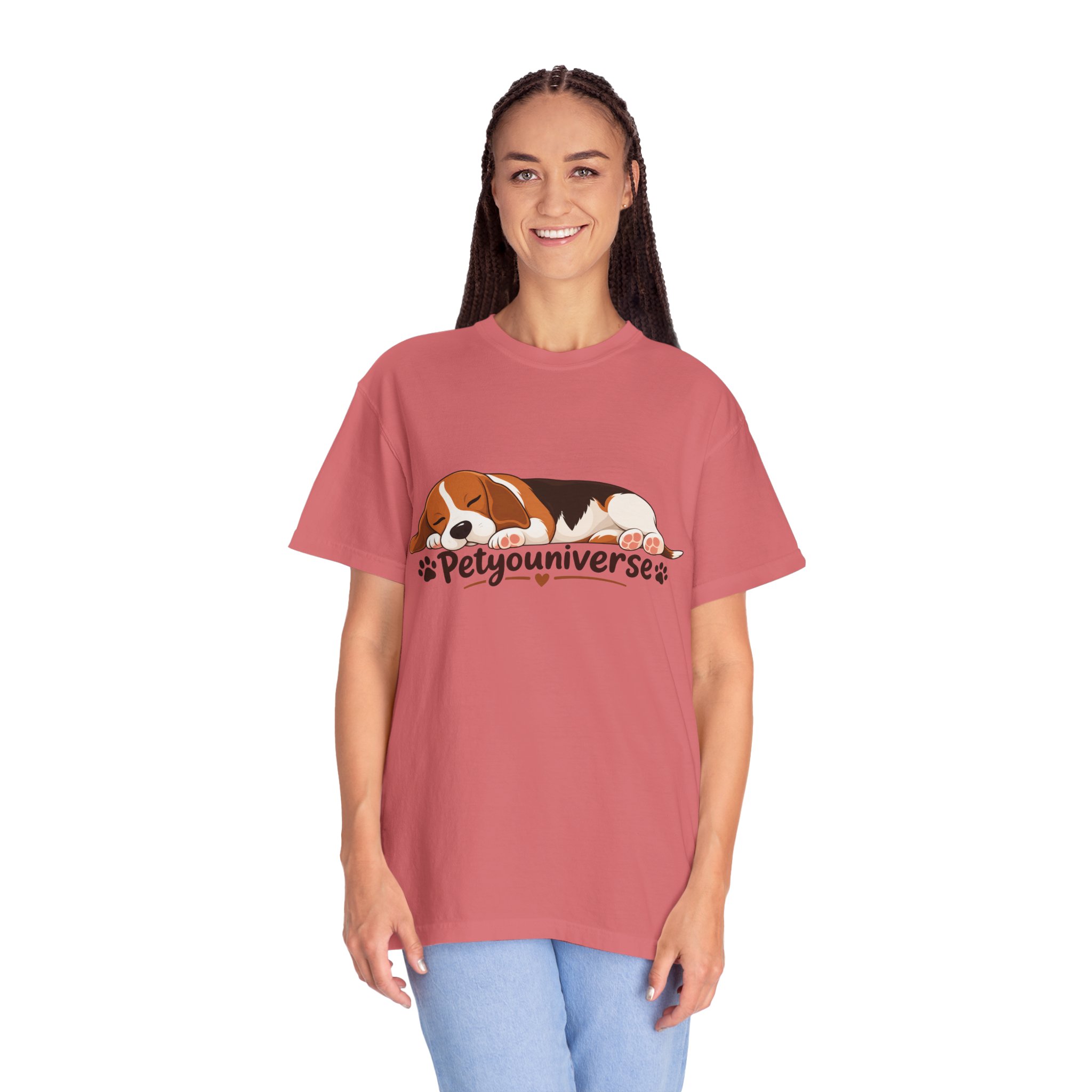 Sleeping Beagle T-Shirt — Cute "PetYoUniverse" Dog Graphic Tee - Image 122
