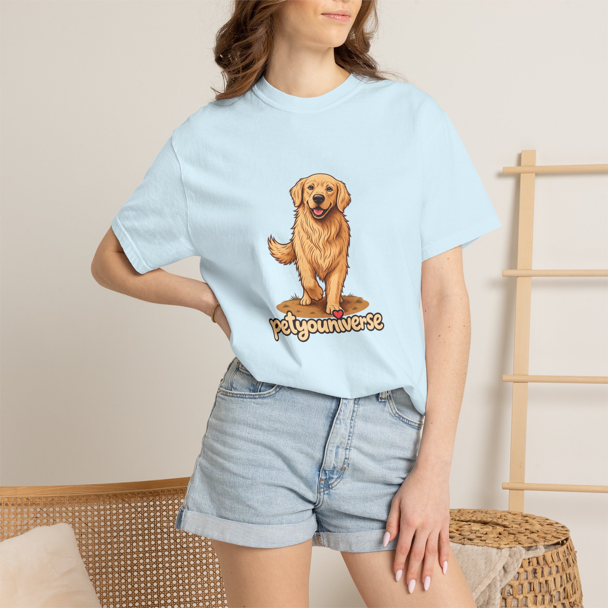 Golden Retriever Graphic T-Shirt — "PetYoUniverse" Cute Dog Tee - Image 83