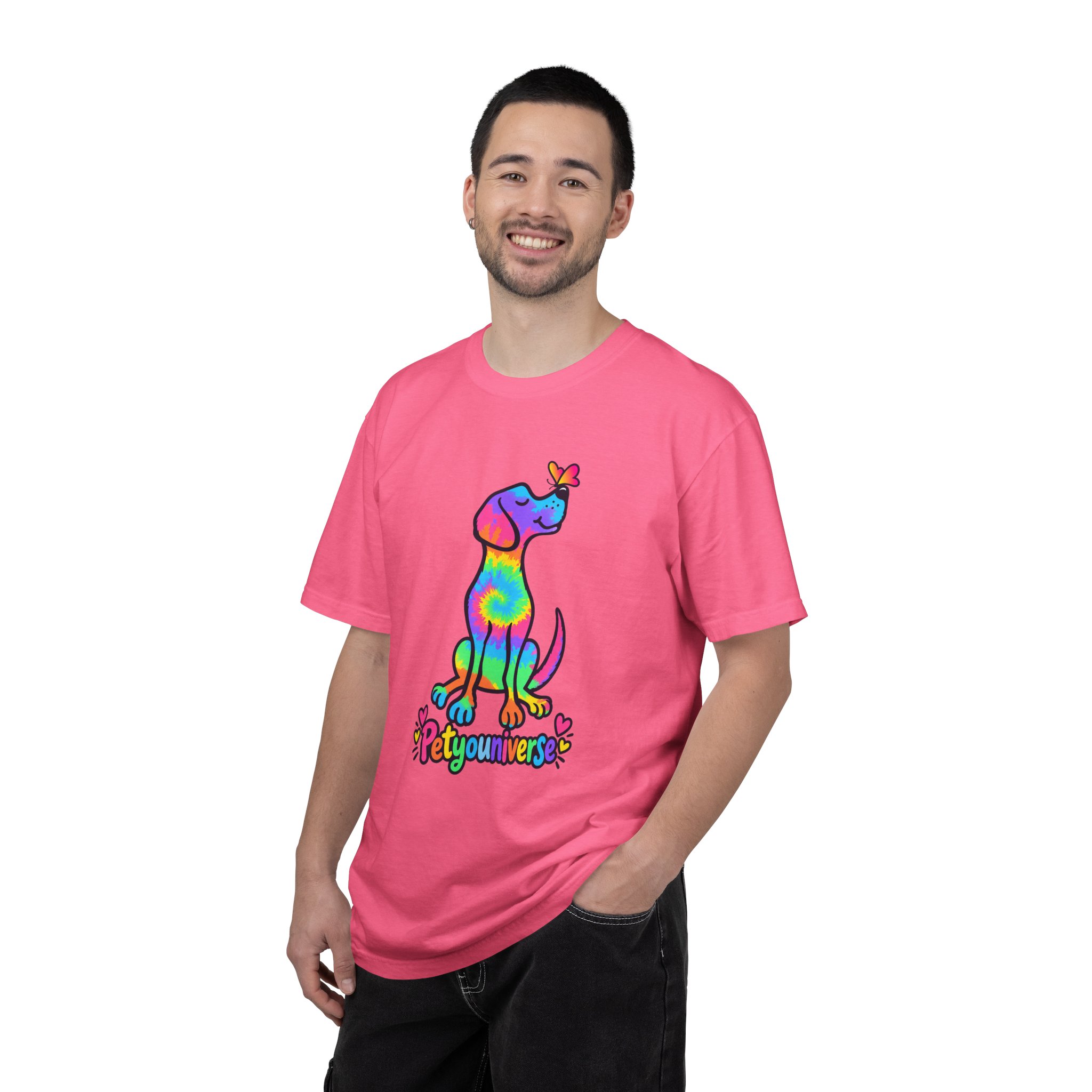 Tie-Dye Puppy T-Shirt — Colorful "PetYoUniverse" Dog Graphic Tee - Image 112