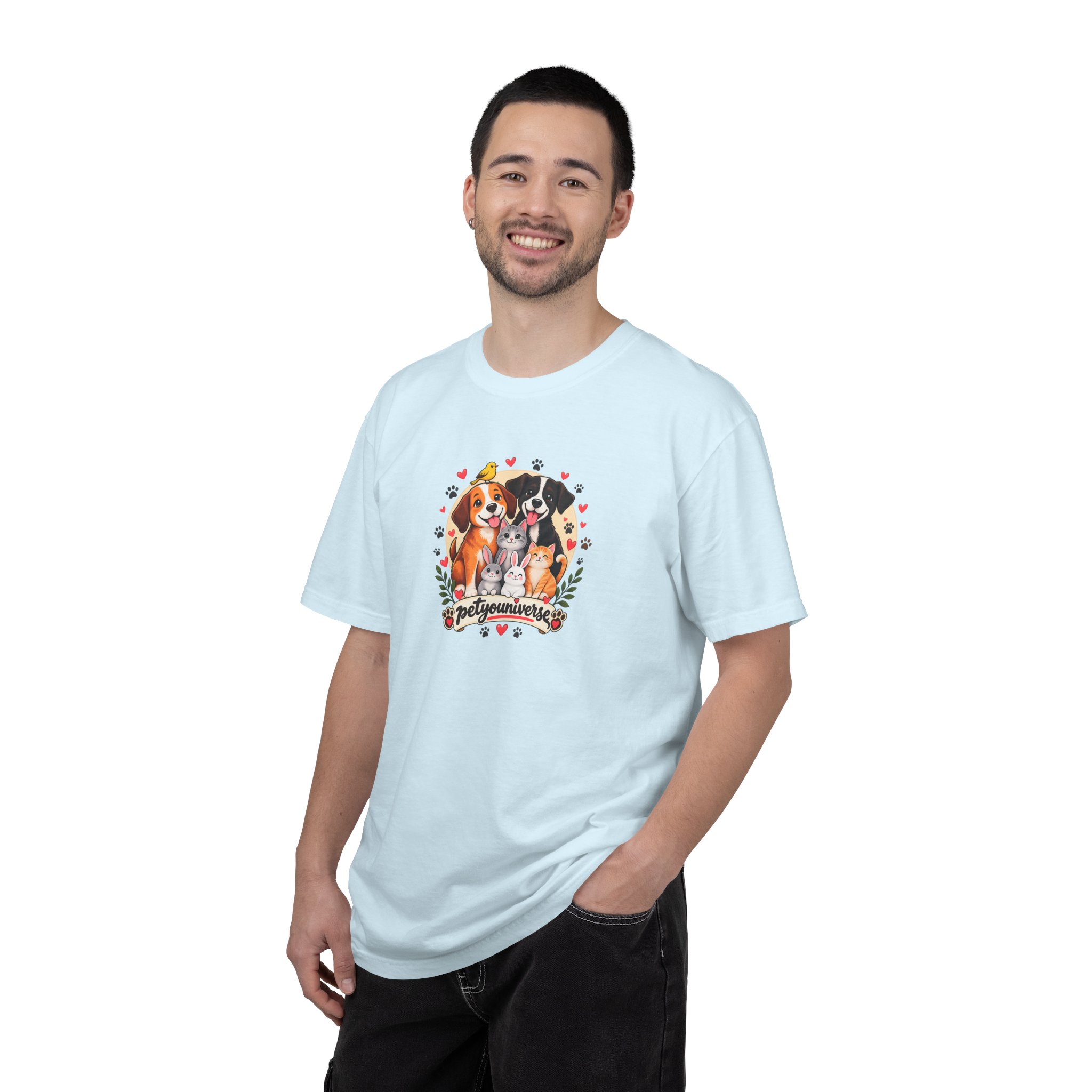 Dog Mom & Dad T-Shirt — 'Pet Parents' Cute Puppy Portrait Tee - Image 85
