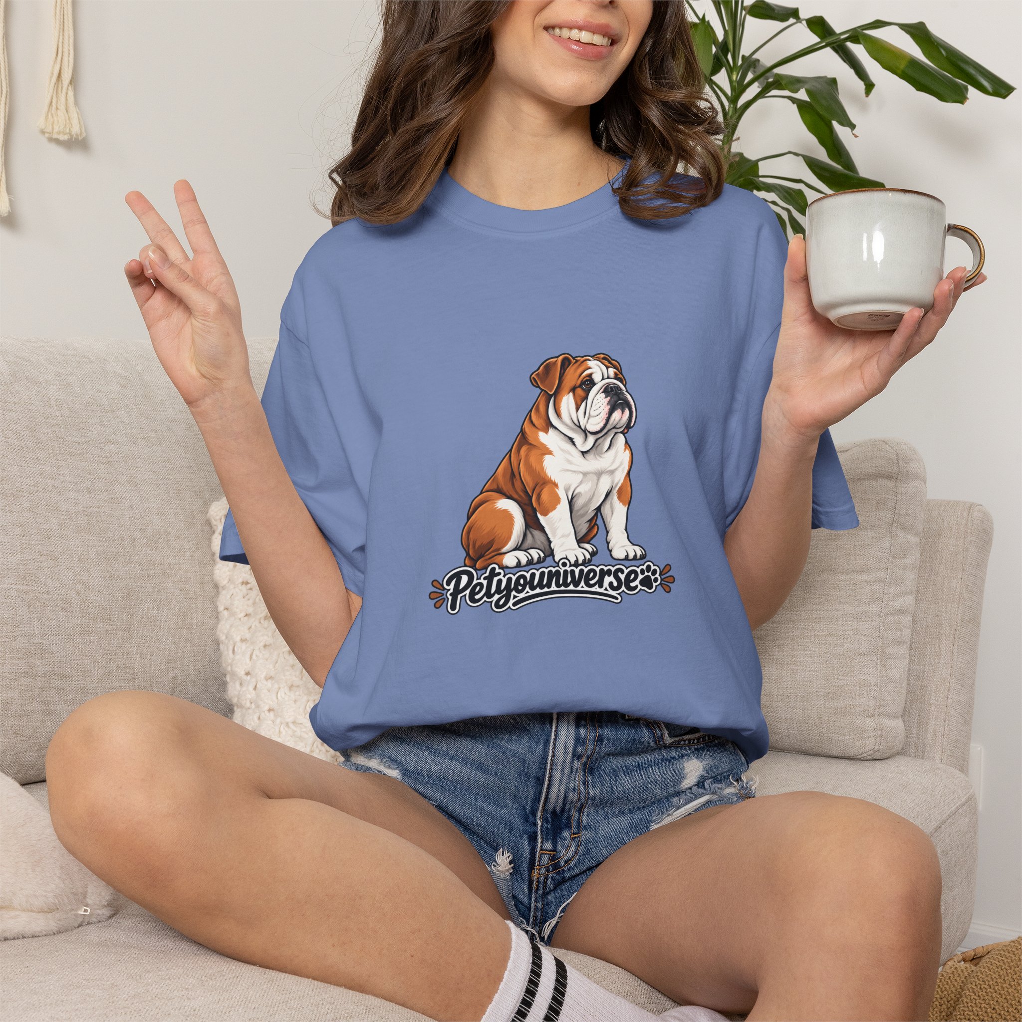 Bulldog Graphic T-Shirt — "PetYoUniverse" Cute Dog Tee for Pet Lovers - Image 93