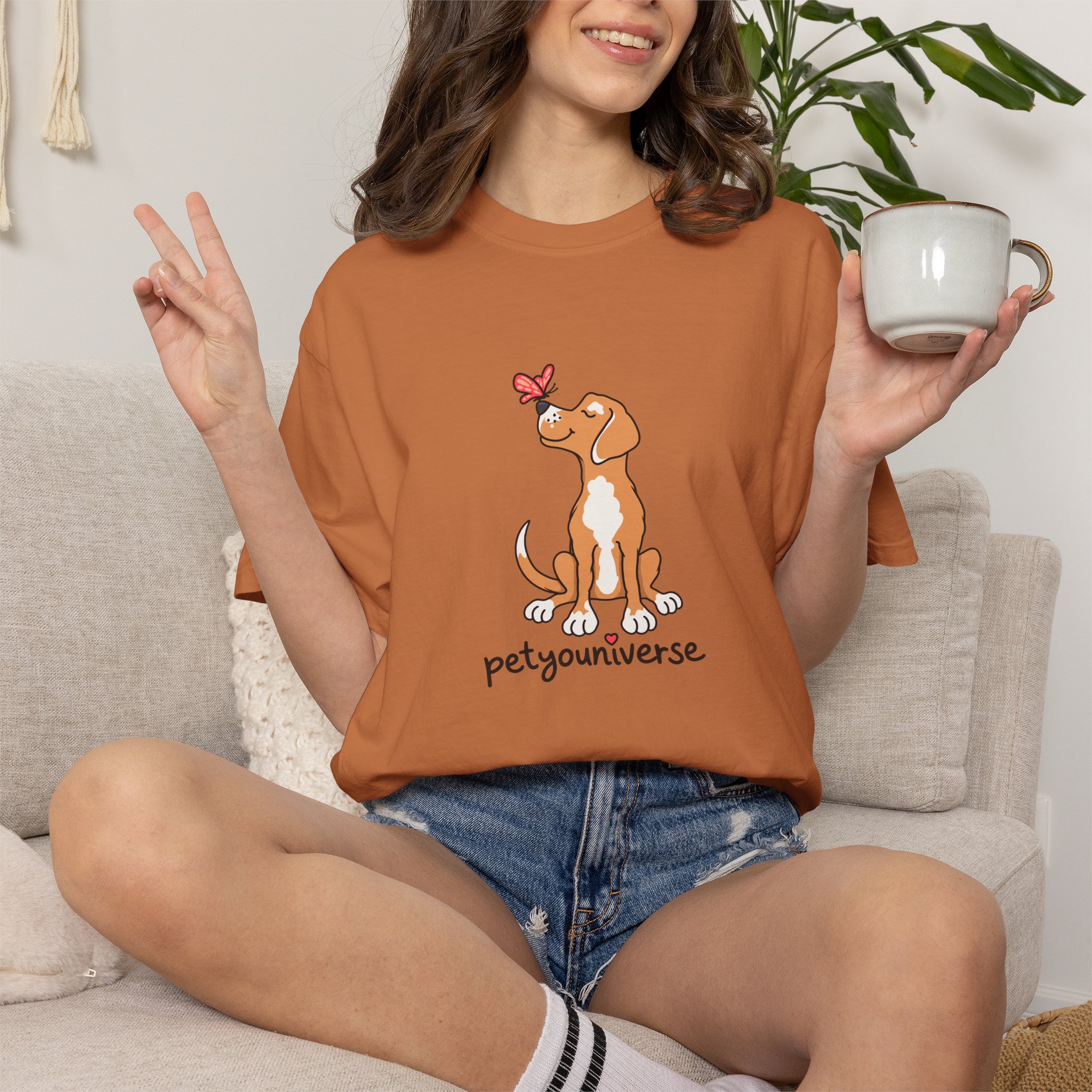 PetYoUniverse Cute Dog & Butterfly T‑Shirt - Image 12