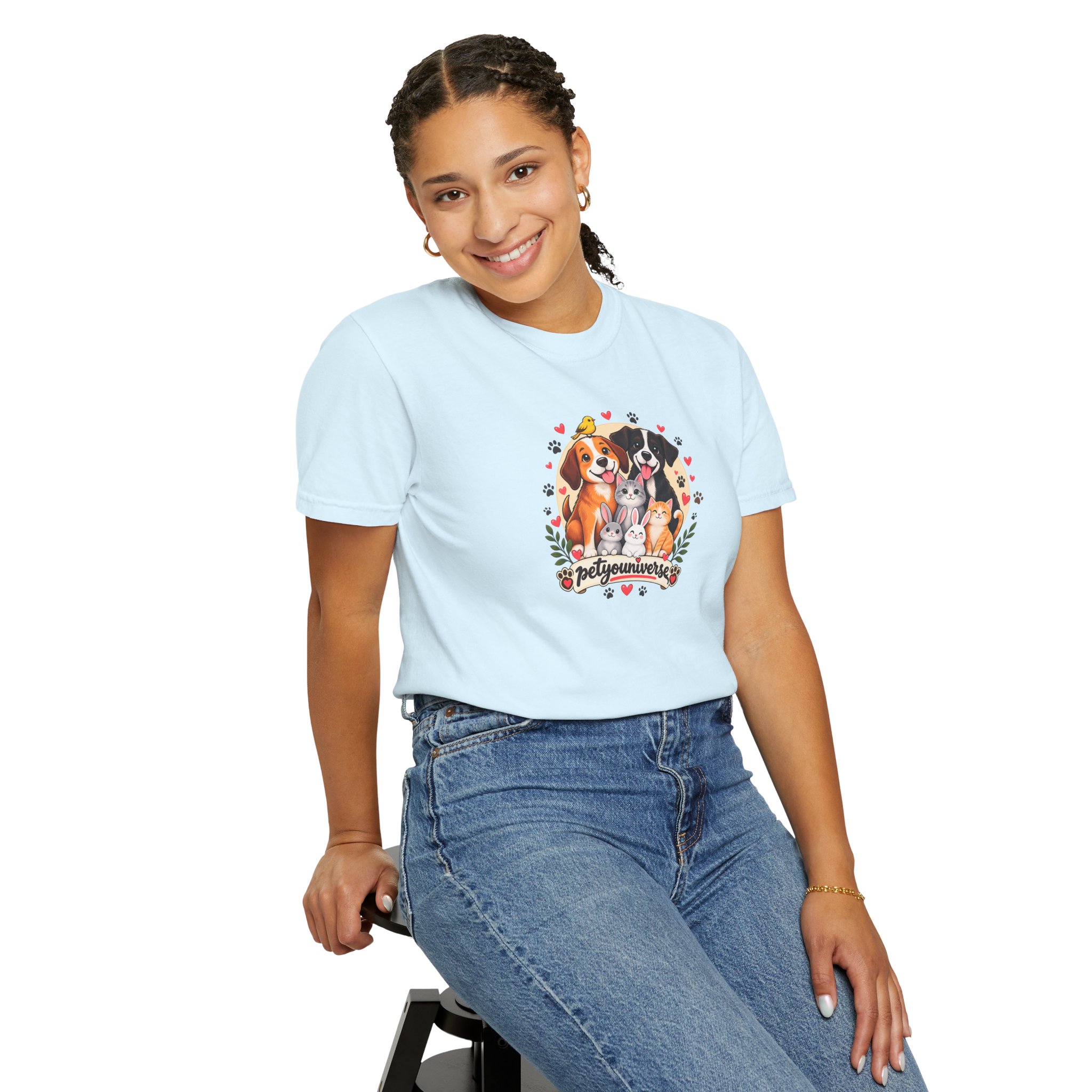 Dog Mom & Dad T-Shirt — 'Pet Parents' Cute Puppy Portrait Tee - Image 87