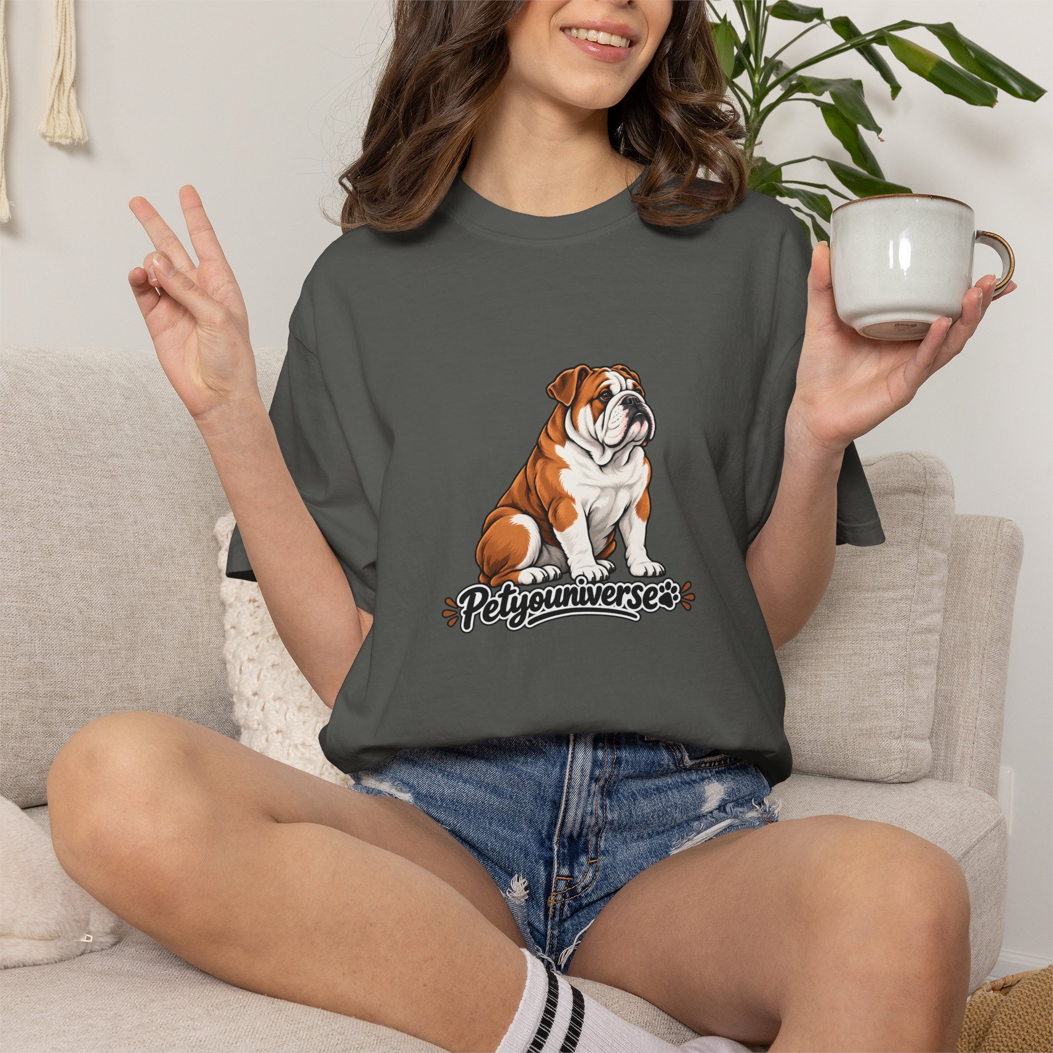 Bulldog Graphic T-Shirt — "PetYoUniverse" Cute Dog Tee for Pet Lovers - Image 66