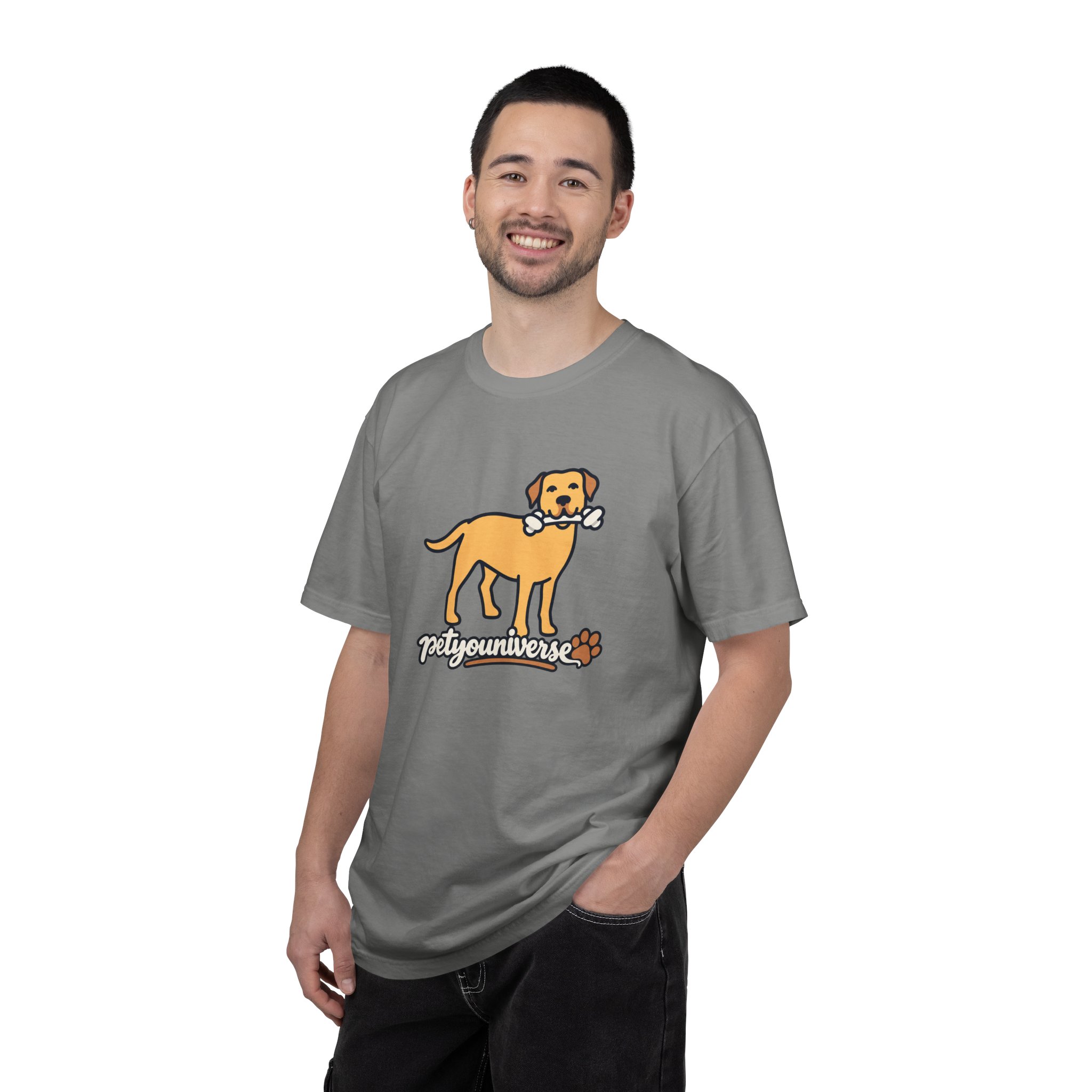 Dog Bone Graphic T-Shirt — "PetYoUniverse" Puppy Tee - Image 94