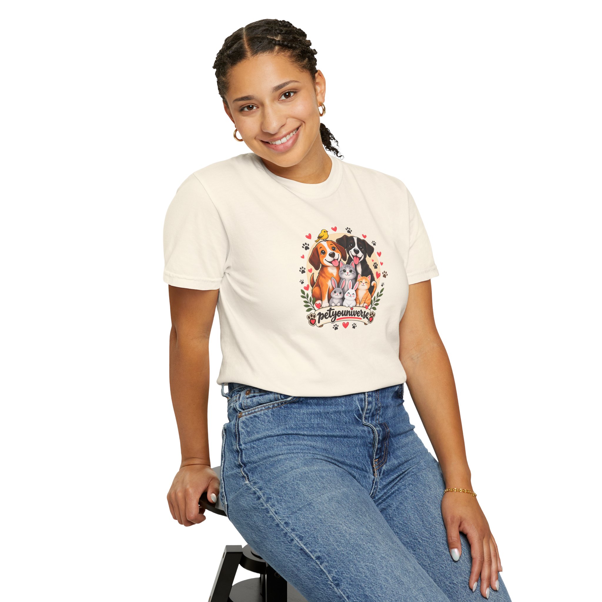 Dog Mom & Dad T-Shirt — 'Pet Parents' Cute Puppy Portrait Tee - Image 6