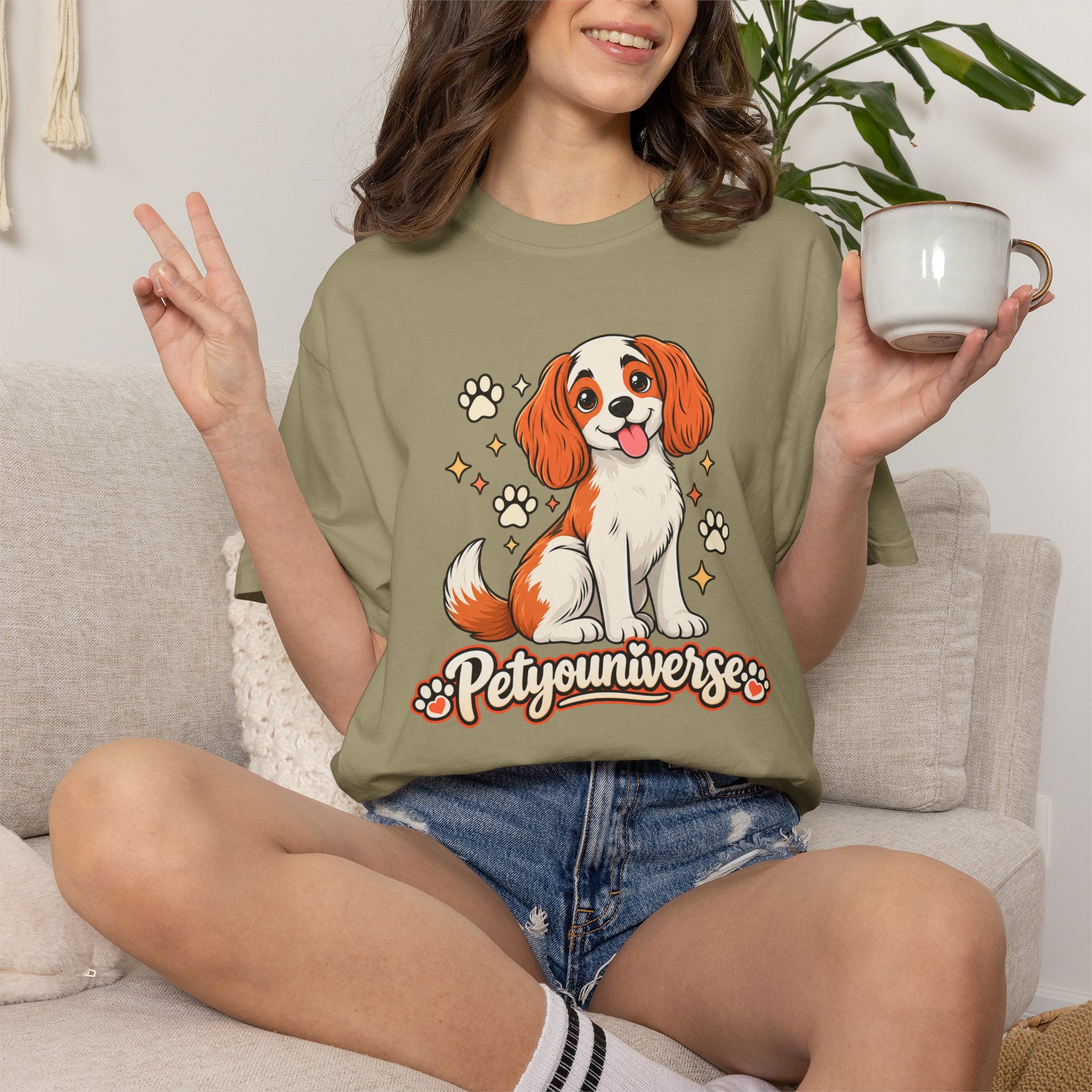 Cavalier King Charles Dog T-Shirt — "PetYoUniverse" Cute Puppy Graphic Tee - Image 30