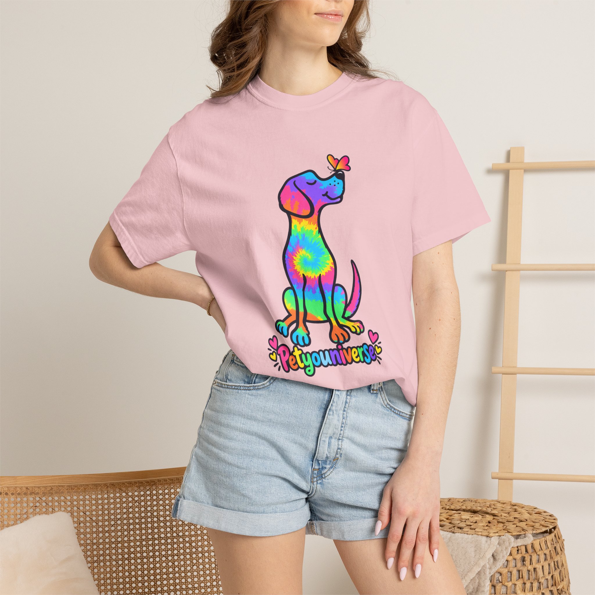 Tie-Dye Puppy T-Shirt — Colorful "PetYoUniverse" Dog Graphic Tee - Image 101