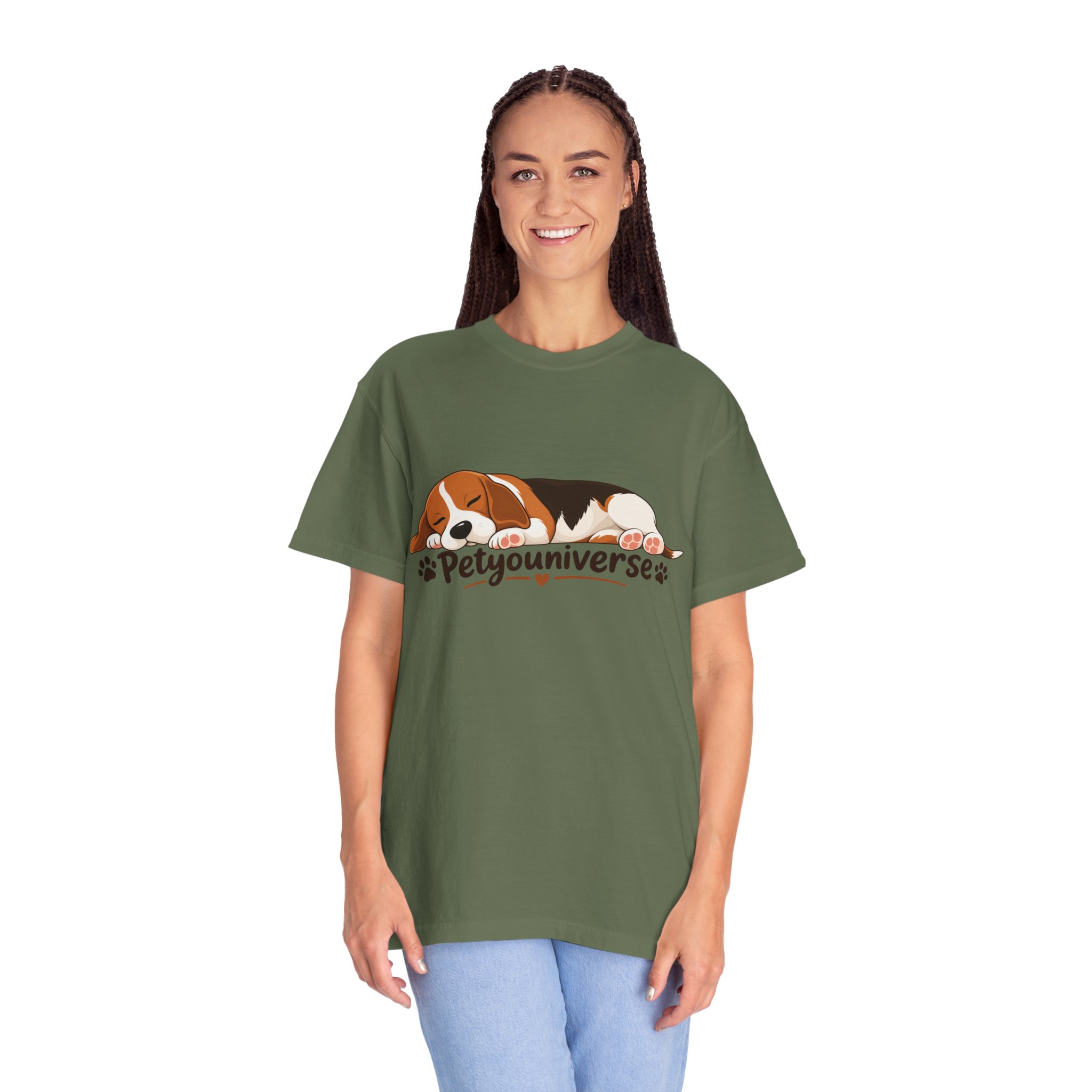 Sleeping Beagle T-Shirt — Cute "PetYoUniverse" Dog Graphic Tee - Image 50