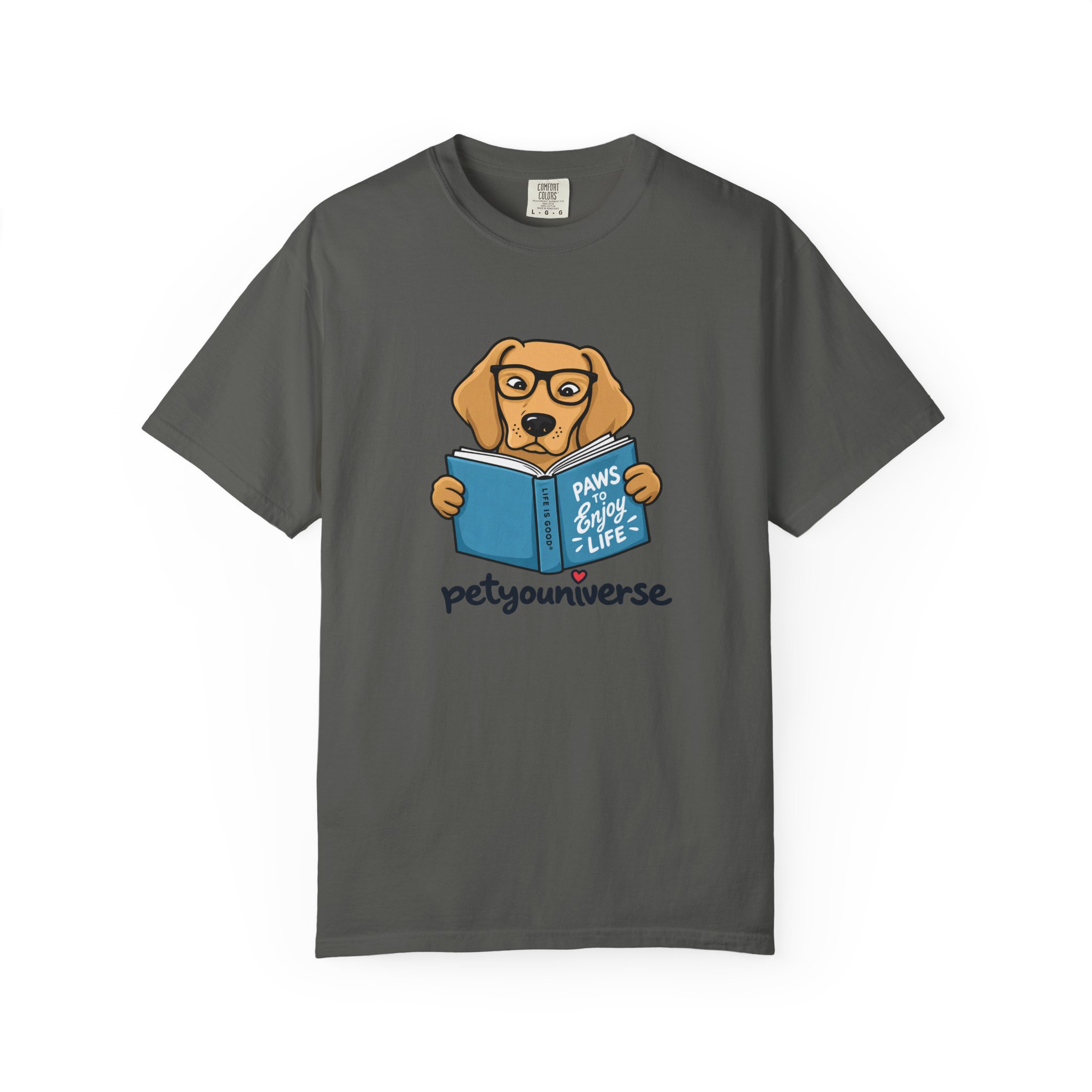 Dog Reading T-Shirt — "Paws & Books" Cute Booklover Pup Tee - Image 37
