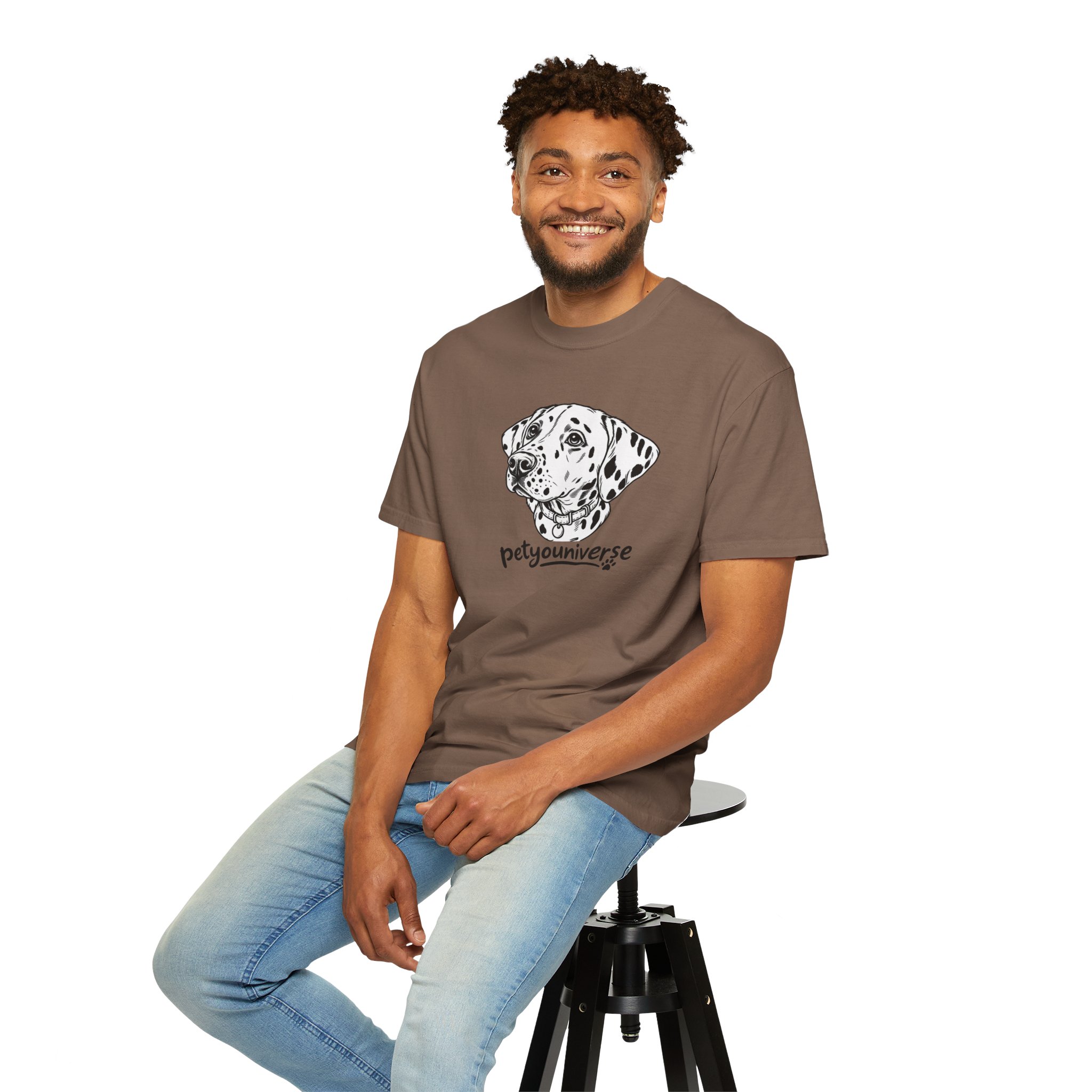 Dalmatian Portrait T-Shirt — "PetYoUniverse" Graphic Tee - Image 35