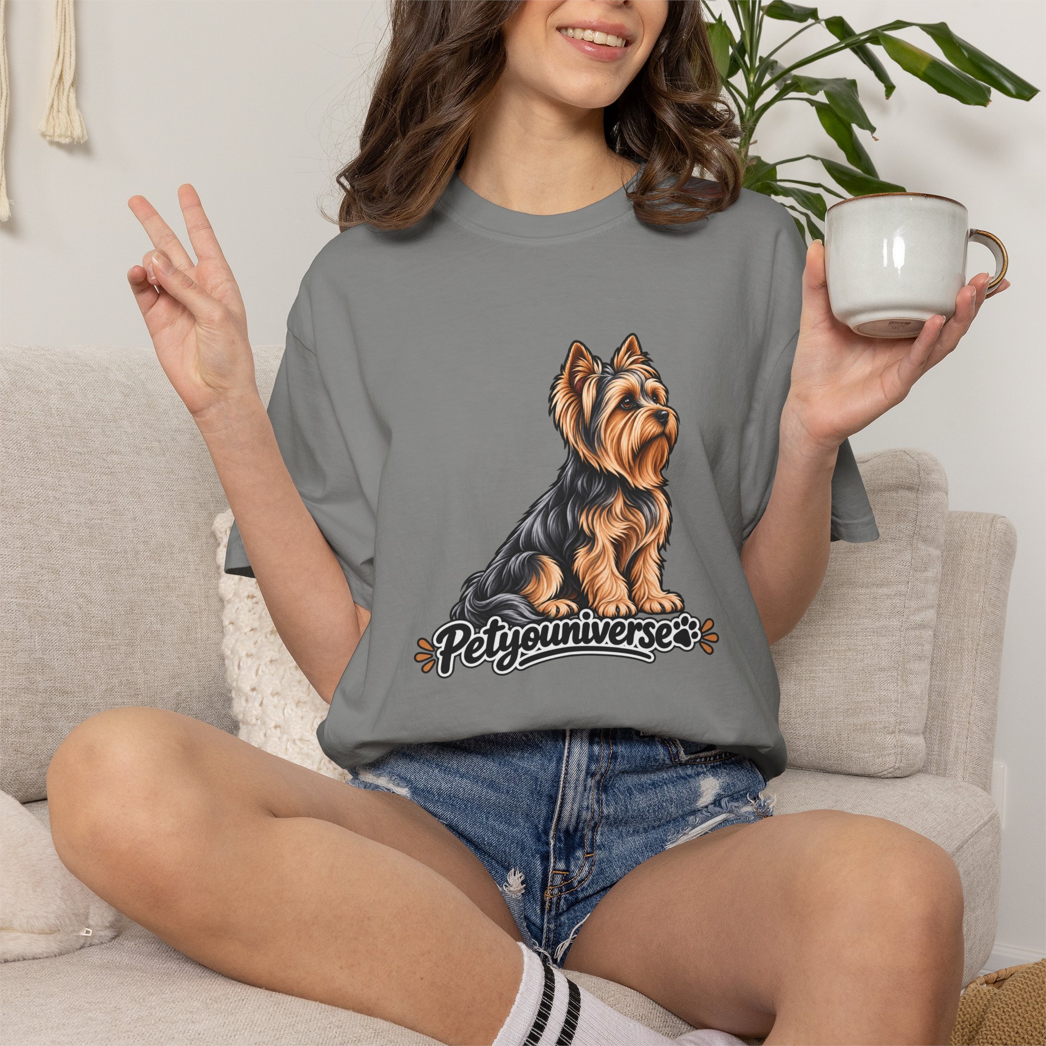 Yorkshire Terrier Graphic T-Shirt — 'Petyouniverse' Dog Lover Tee - Image 57