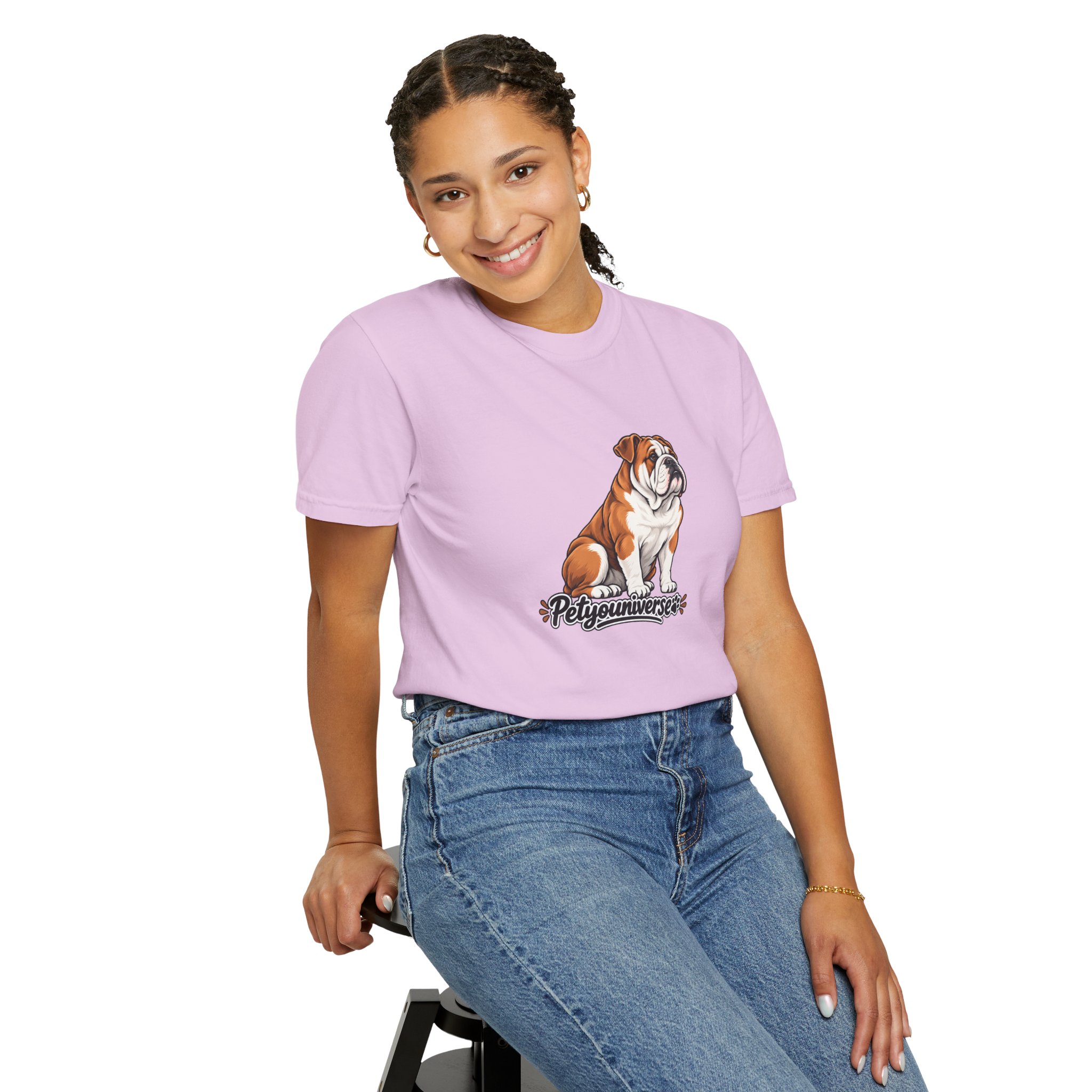 Bulldog Graphic T-Shirt — "PetYoUniverse" Cute Dog Tee for Pet Lovers - Image 105