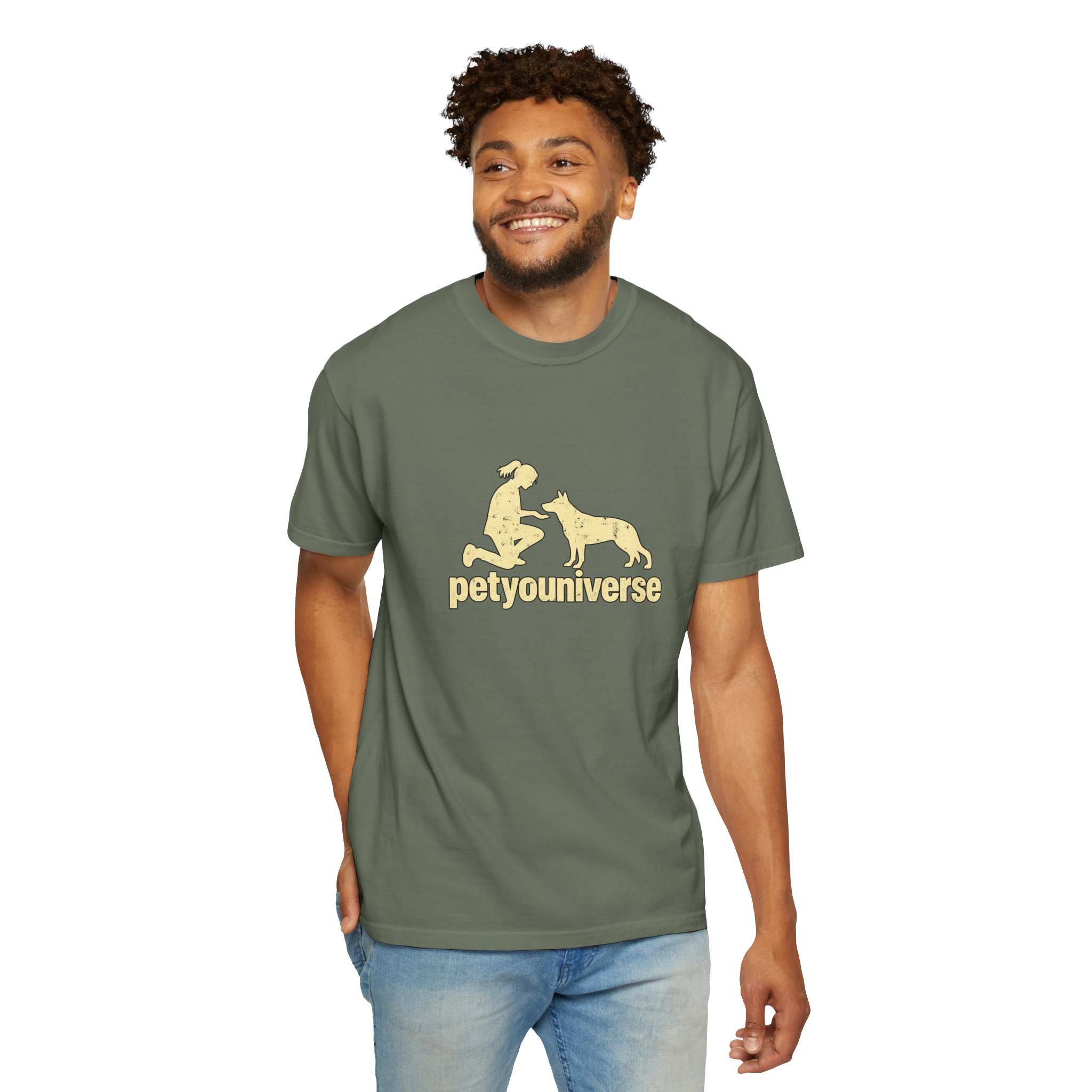 PetYoUniverse Dog Lover T-Shirt — Retro Paw & Pet Silhouette Tee - Image 61