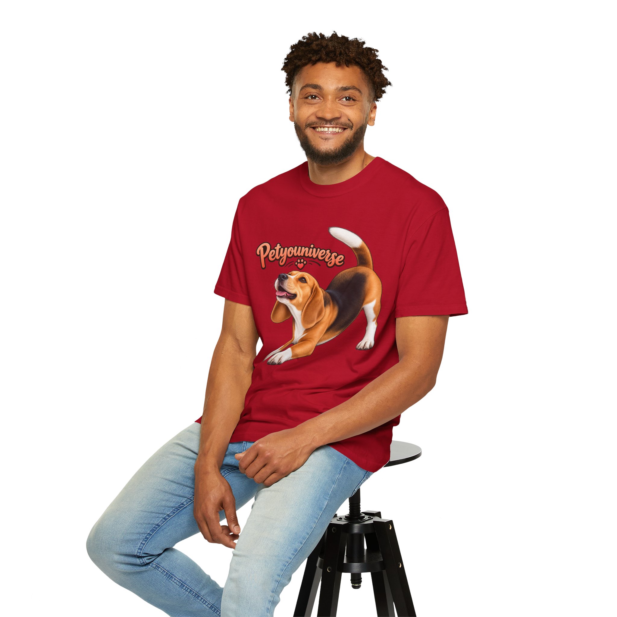 Beagle Playtime T-Shirt — "PetYoUniverse" Graphic Tee for Dog Lovers - Image 125