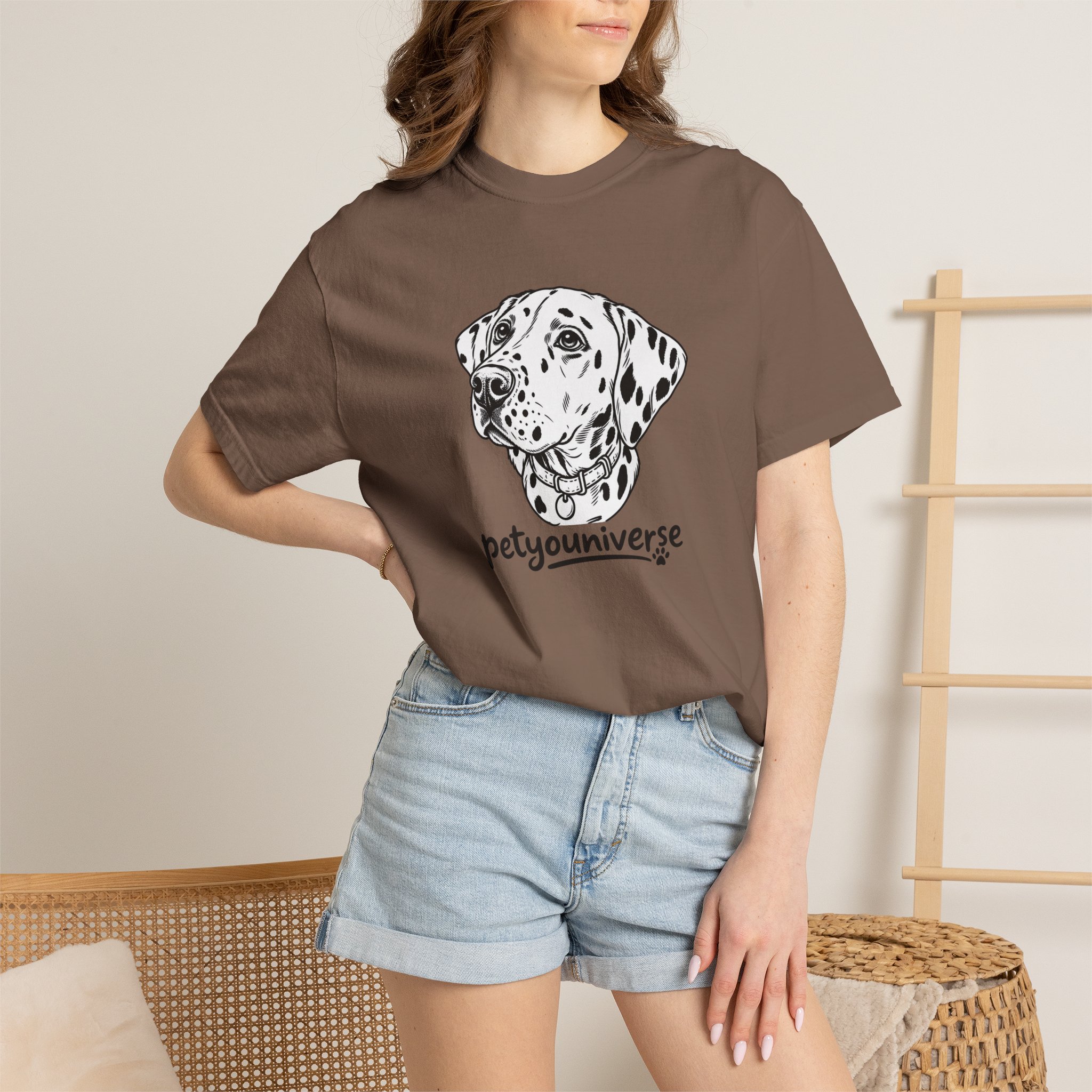 Dalmatian Portrait T-Shirt — "PetYoUniverse" Graphic Tee - Image 29