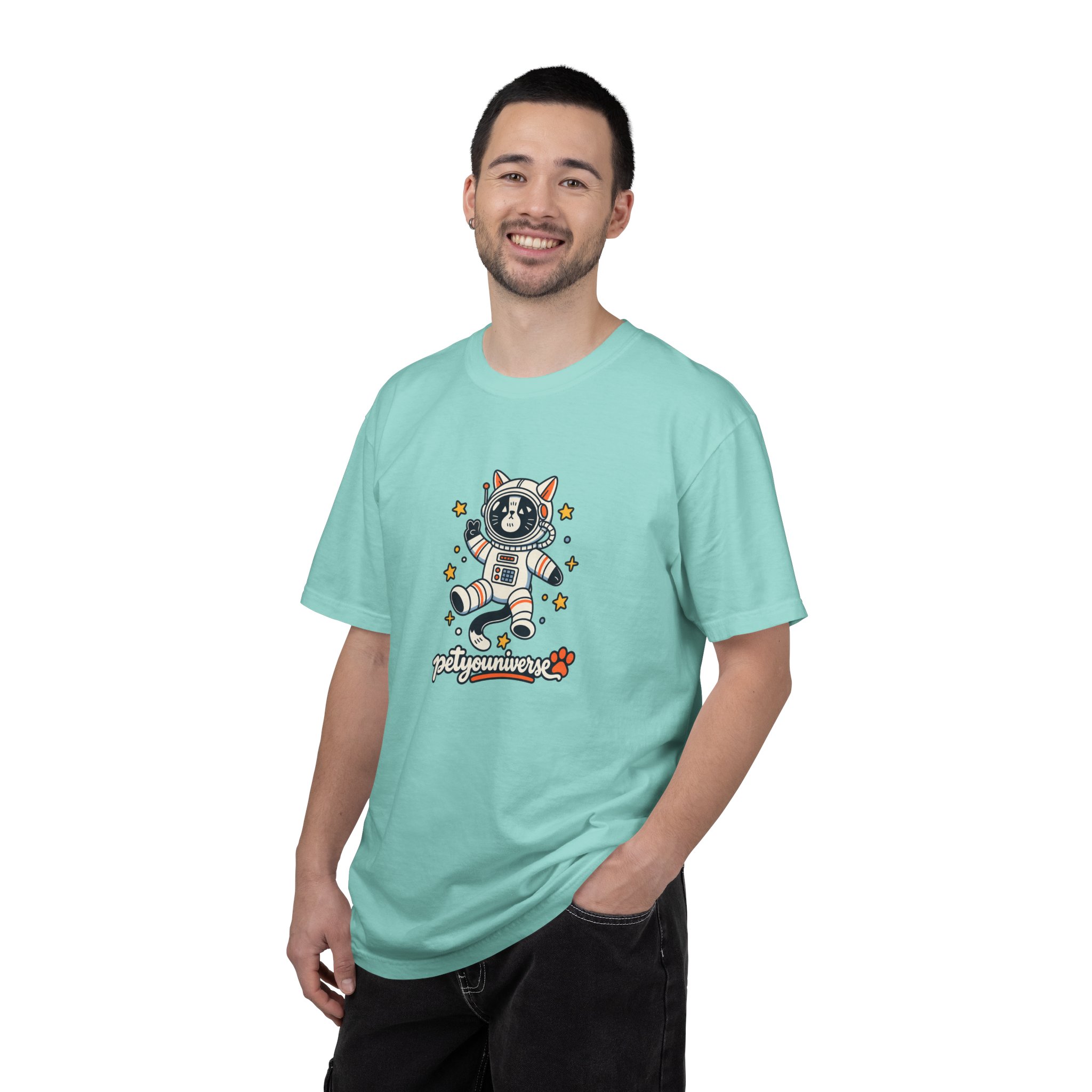 Astronaut Dog T-Shirt — 'PetYoUniverse' Cute Space Pup Tee - Image 85