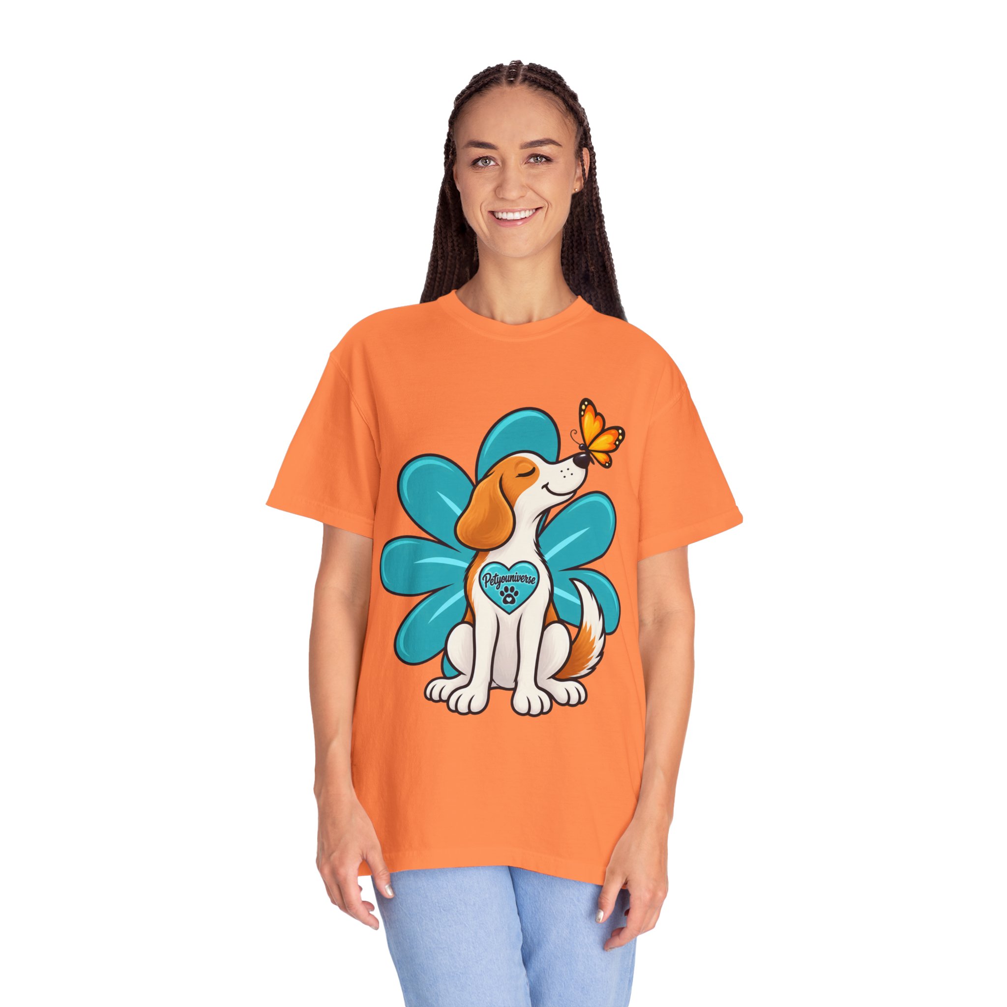 Beagle & Butterfly Graphic T-Shirt - Image 4