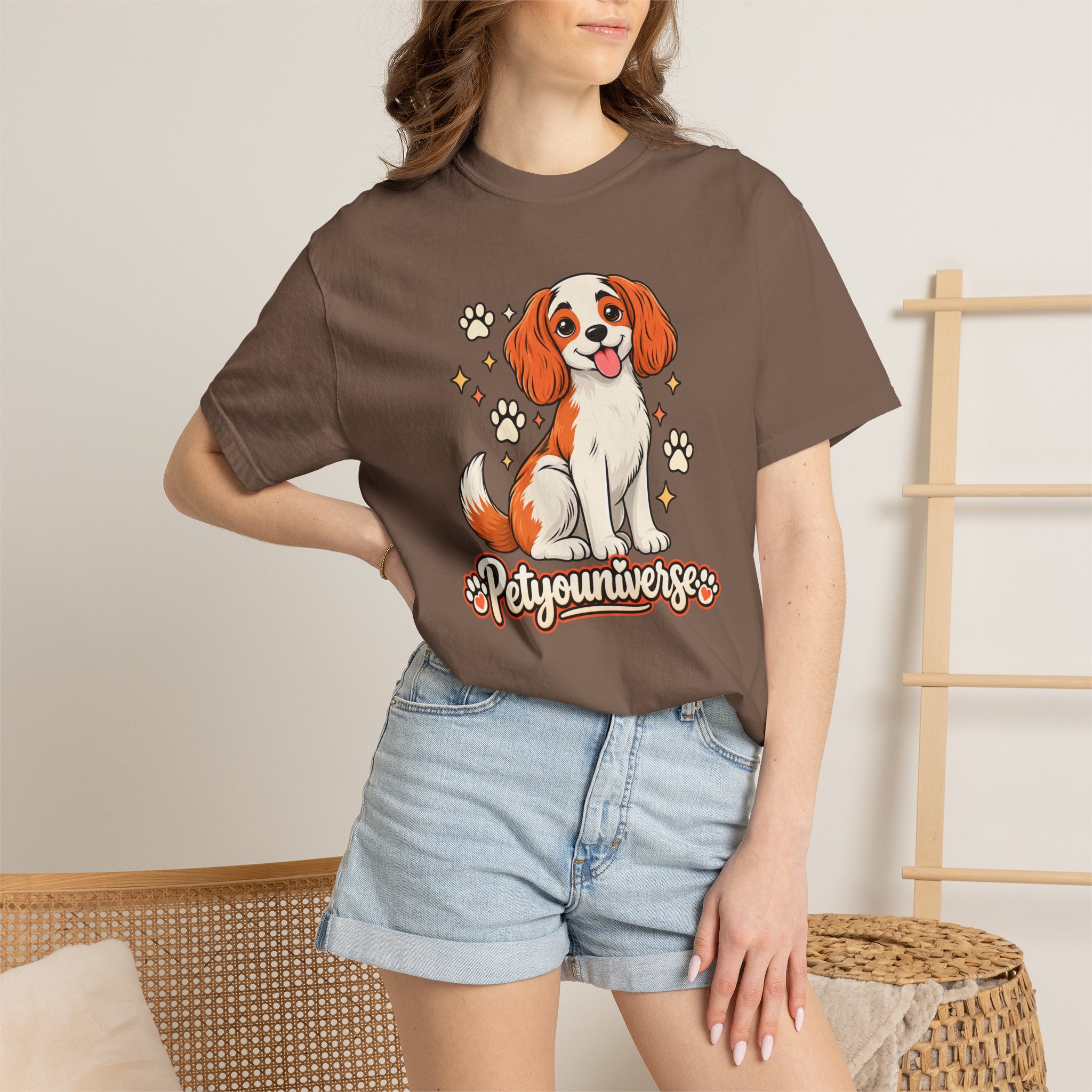 Cavalier King Charles Dog T-Shirt — "PetYoUniverse" Cute Puppy Graphic Tee - Image 38