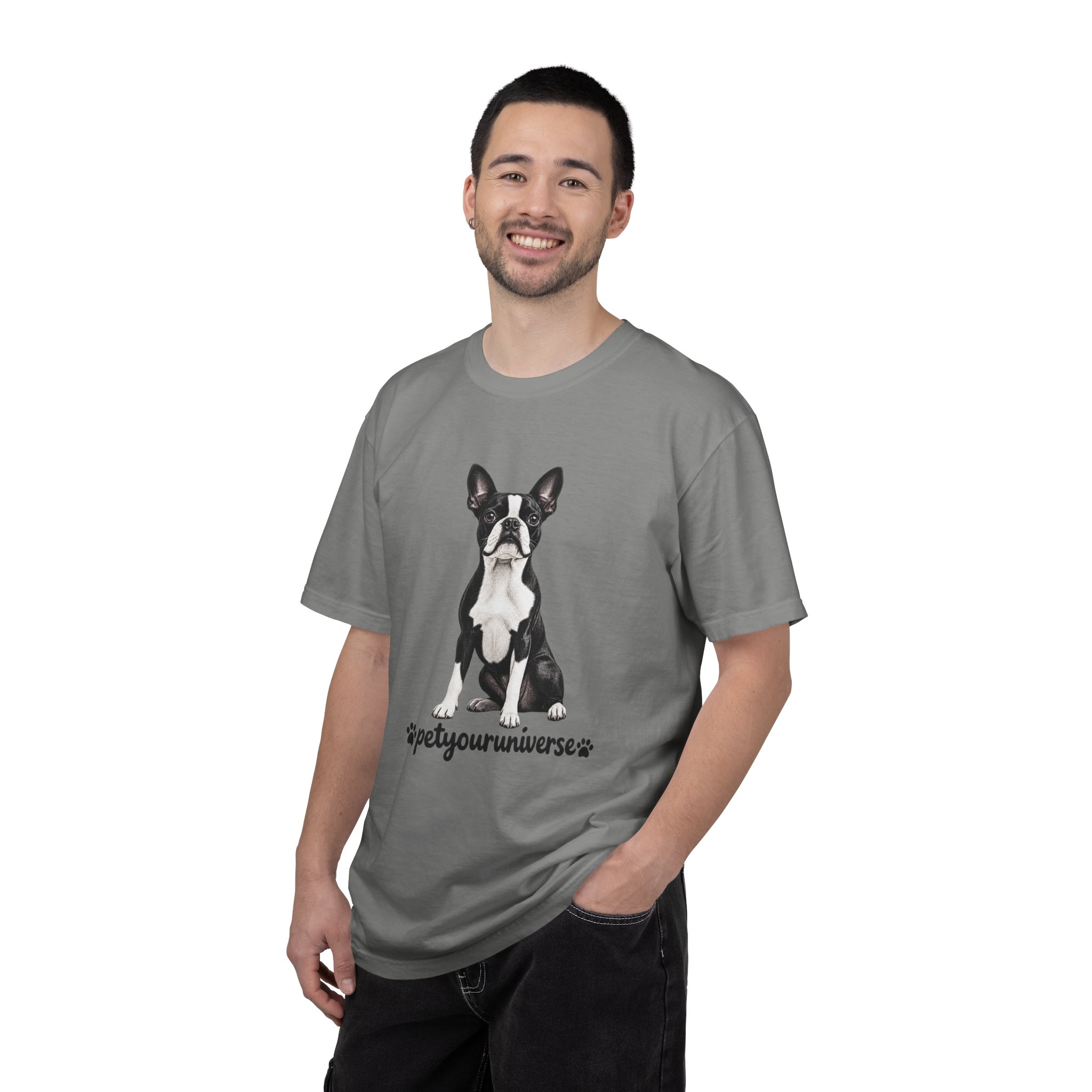 Boston Terrier Graphic T-Shirt — "PetYoUniverse" Dog Lover Tee - Image 103