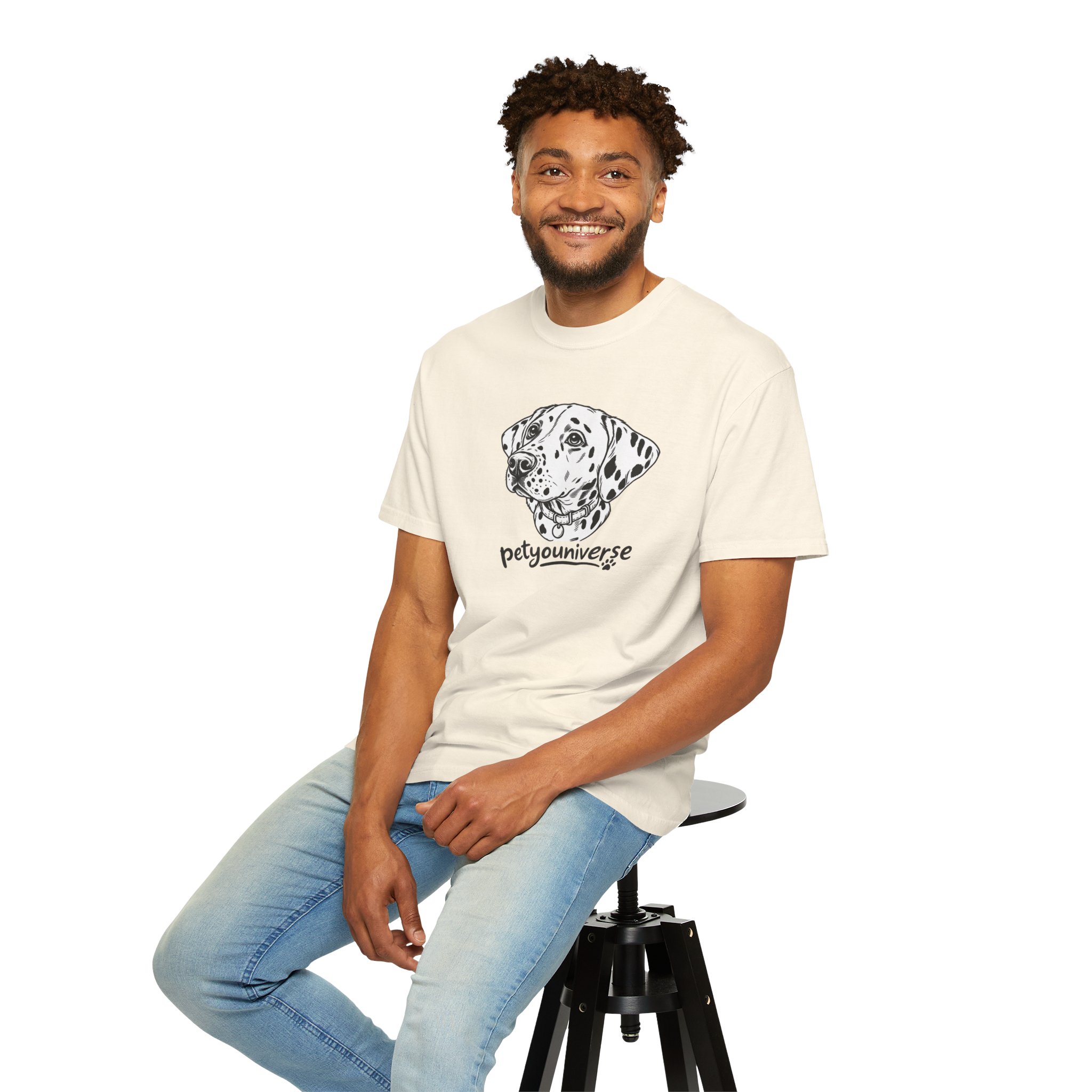 Dalmatian Portrait T-Shirt — "PetYoUniverse" Graphic Tee - Image 8