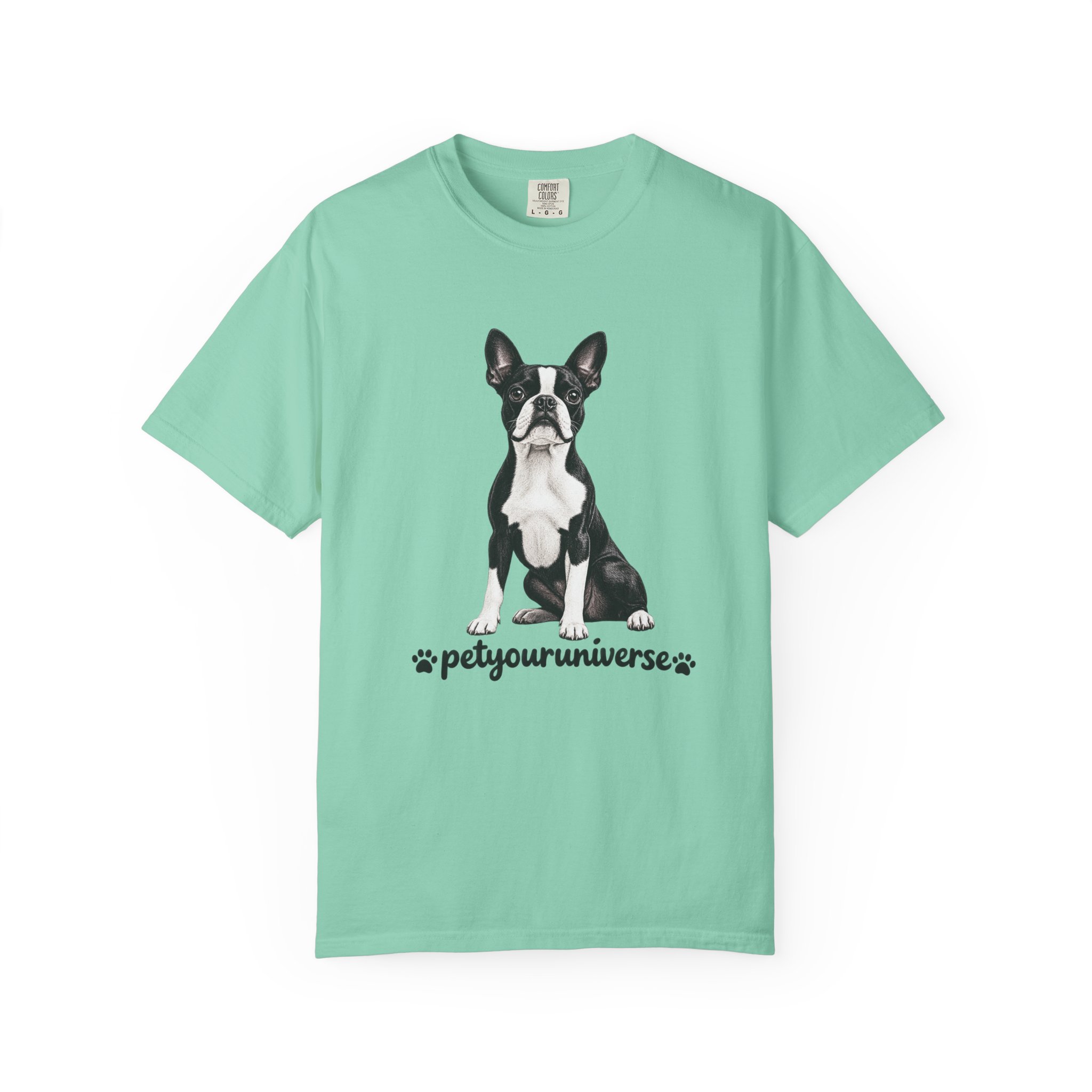 Boston Terrier Graphic T-Shirt — "PetYoUniverse" Dog Lover Tee - Image 73