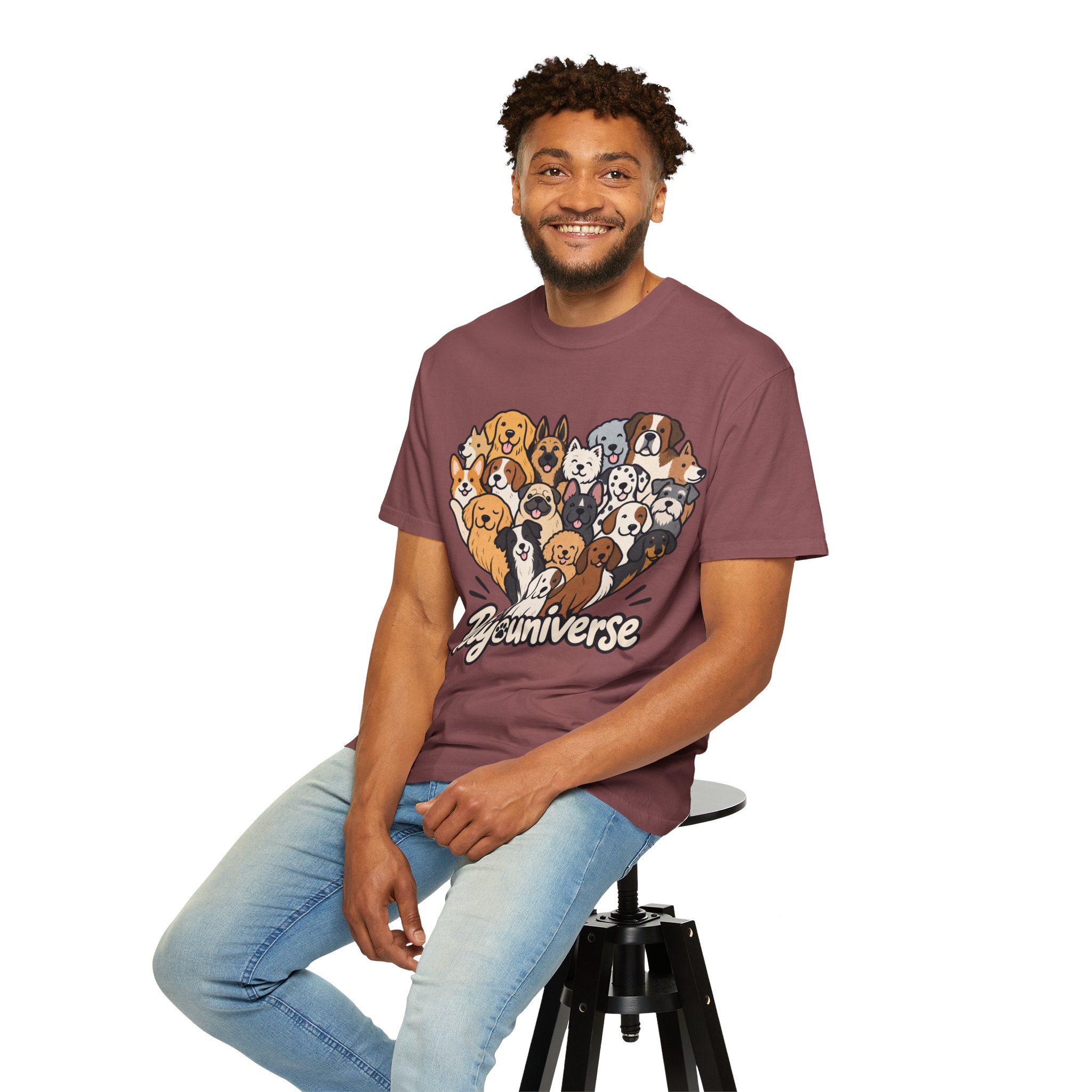 Dog Lover Cartoon T-Shirt — "Pety Universe" Graphic Tee - Image 19