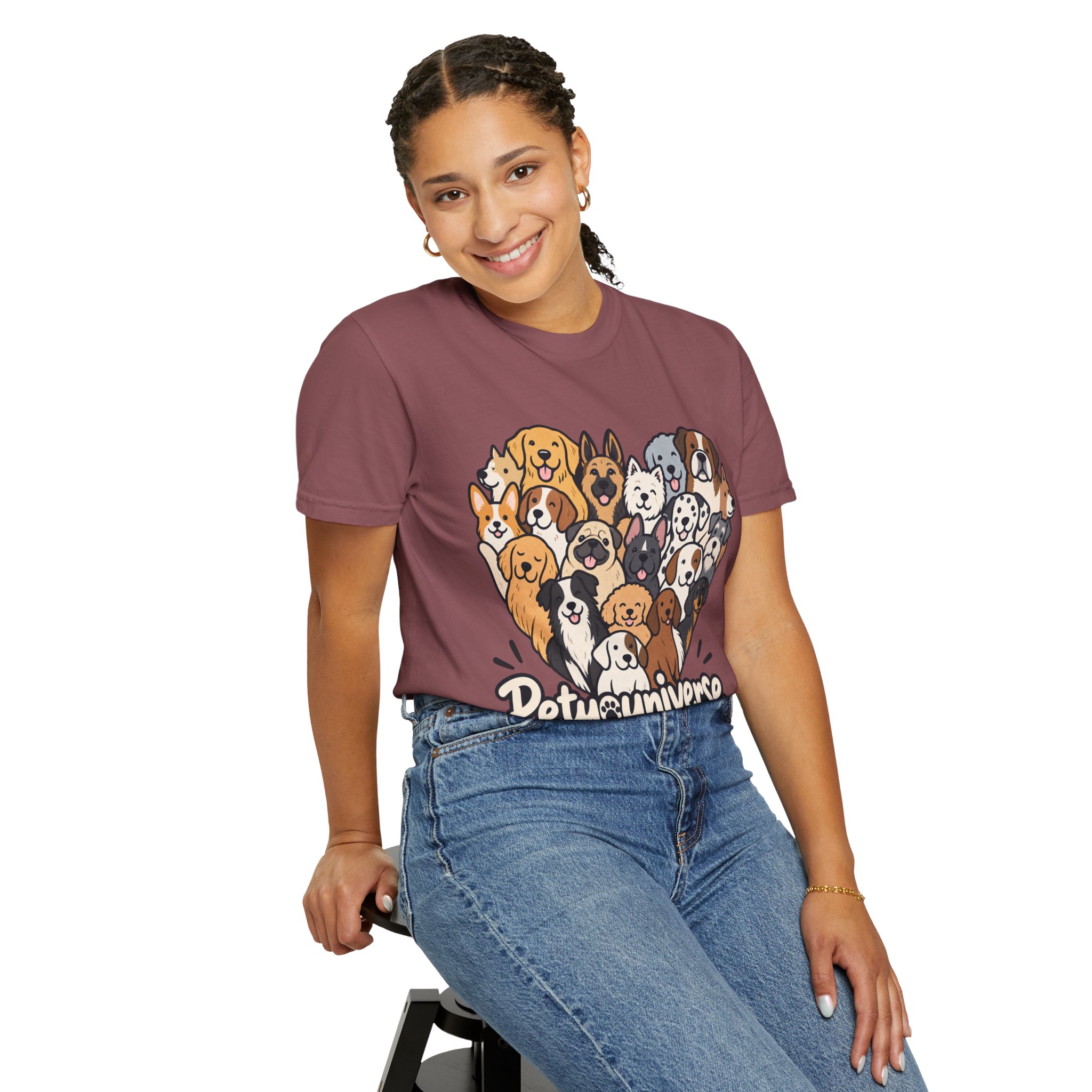 Dog Lover Cartoon T-Shirt — "Pety Universe" Graphic Tee - Image 17