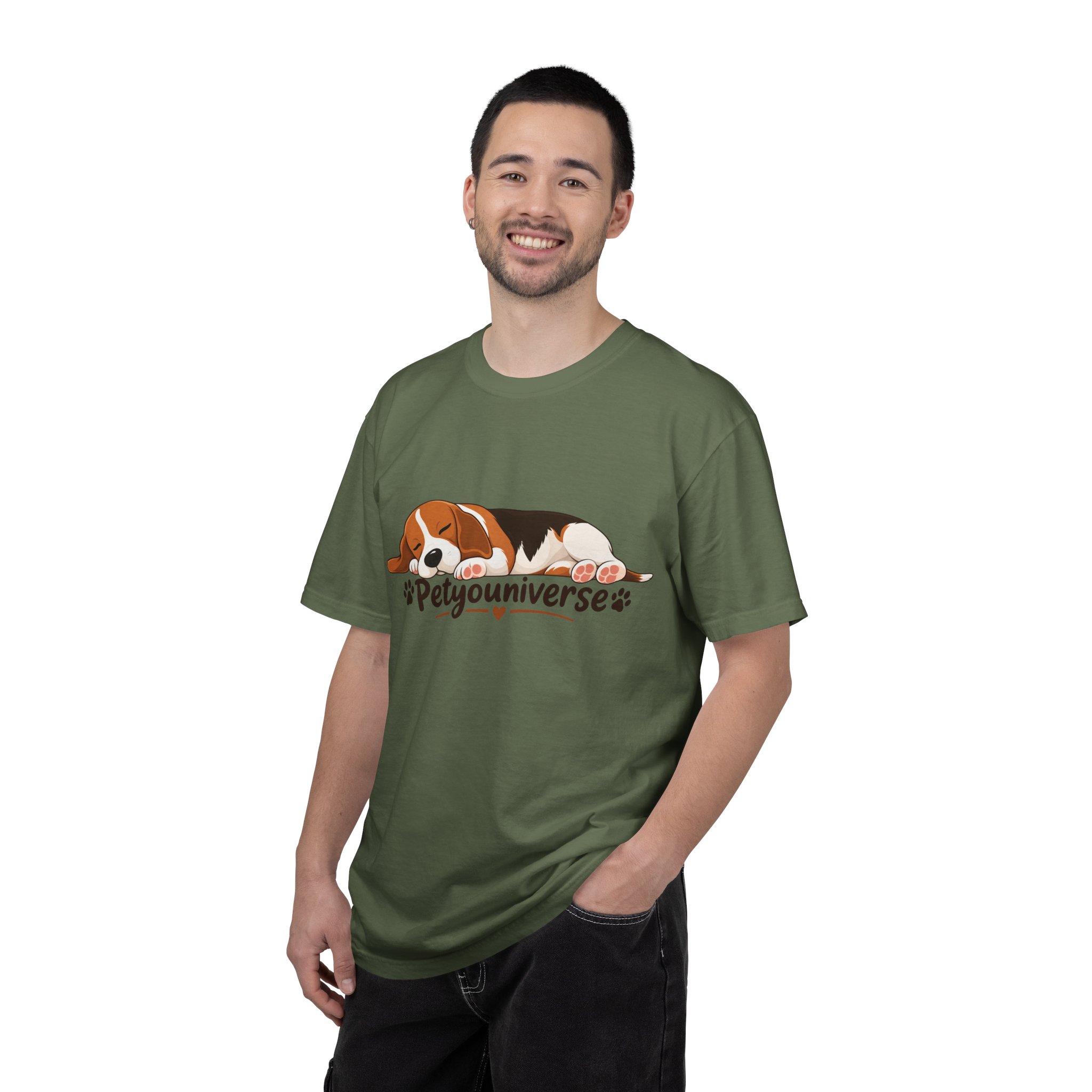 Sleeping Beagle T-Shirt — Cute "PetYoUniverse" Dog Graphic Tee - Image 49