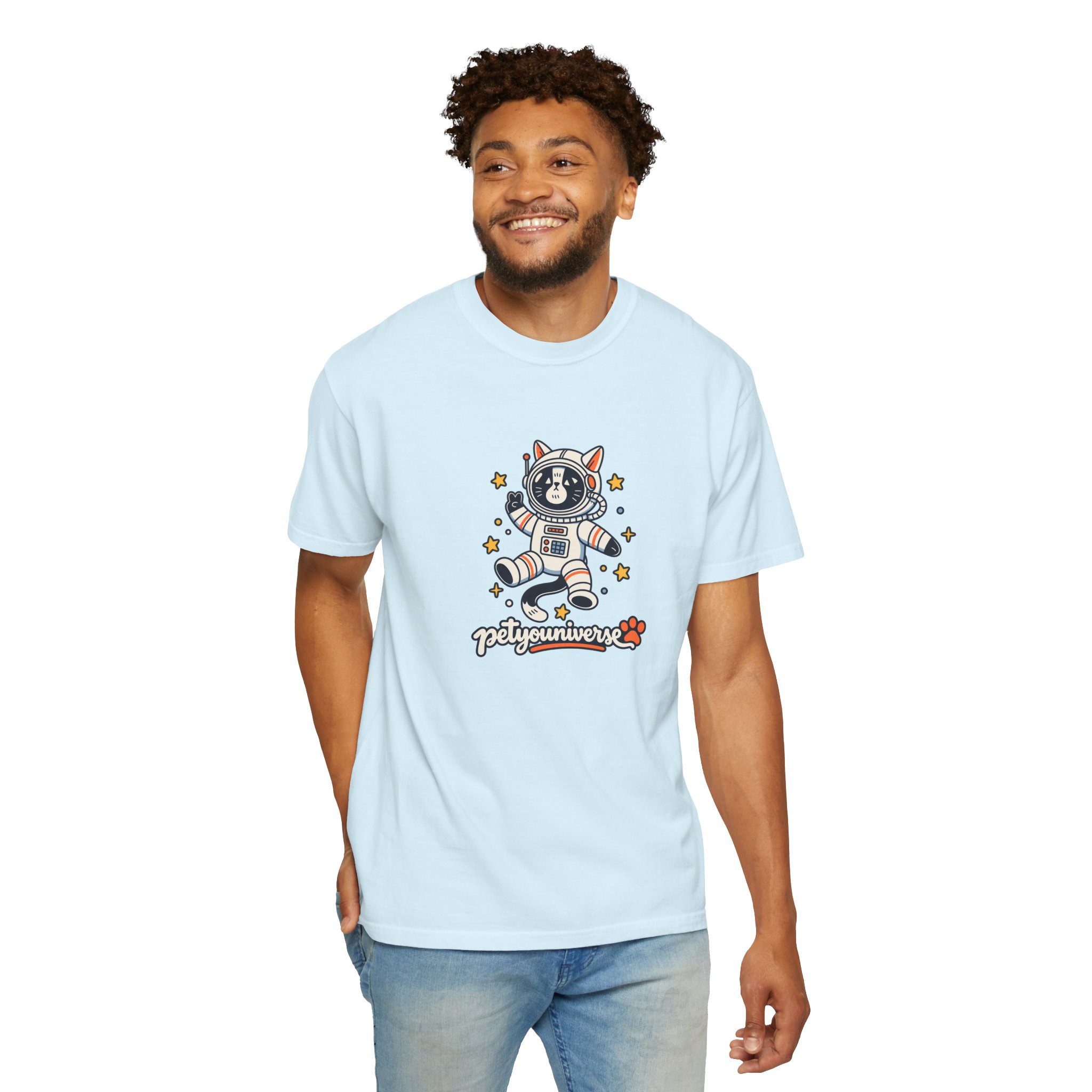 Astronaut Dog T-Shirt — 'PetYoUniverse' Cute Space Pup Tee - Image 106